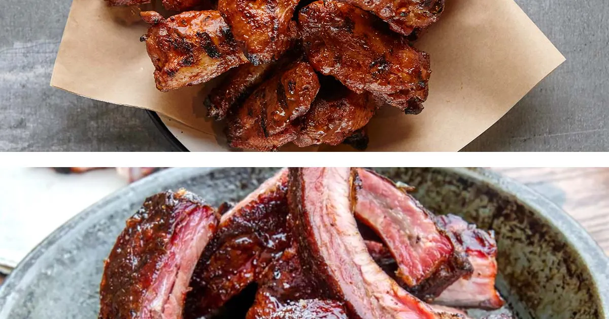 Grand World Champion BBQ Baby Back Ribs + Chicken Wings Combo for 6 by ...