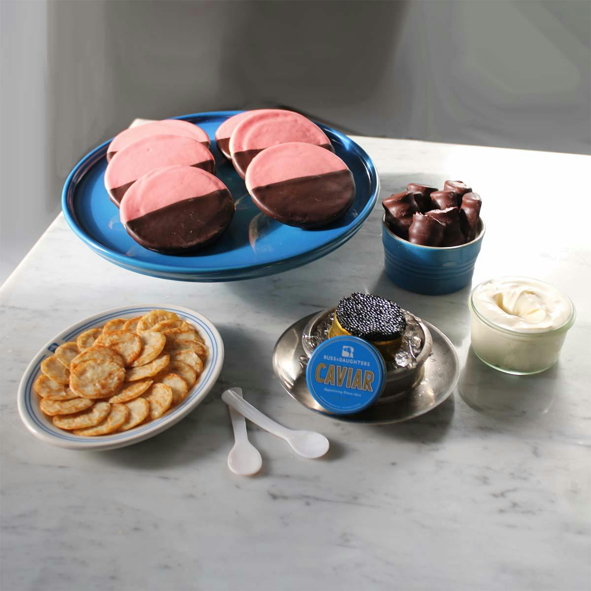 Valentine's Day Caviar & Sweets Gift Set by Russ & Daughters