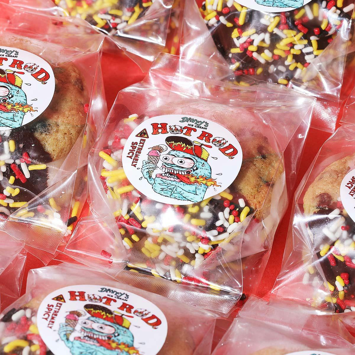 Gluten-Free Spicy "Hot Rod" Ice Cream Sandwiches - 12 Pack by Davey's Ice Cream - Alternate image 2