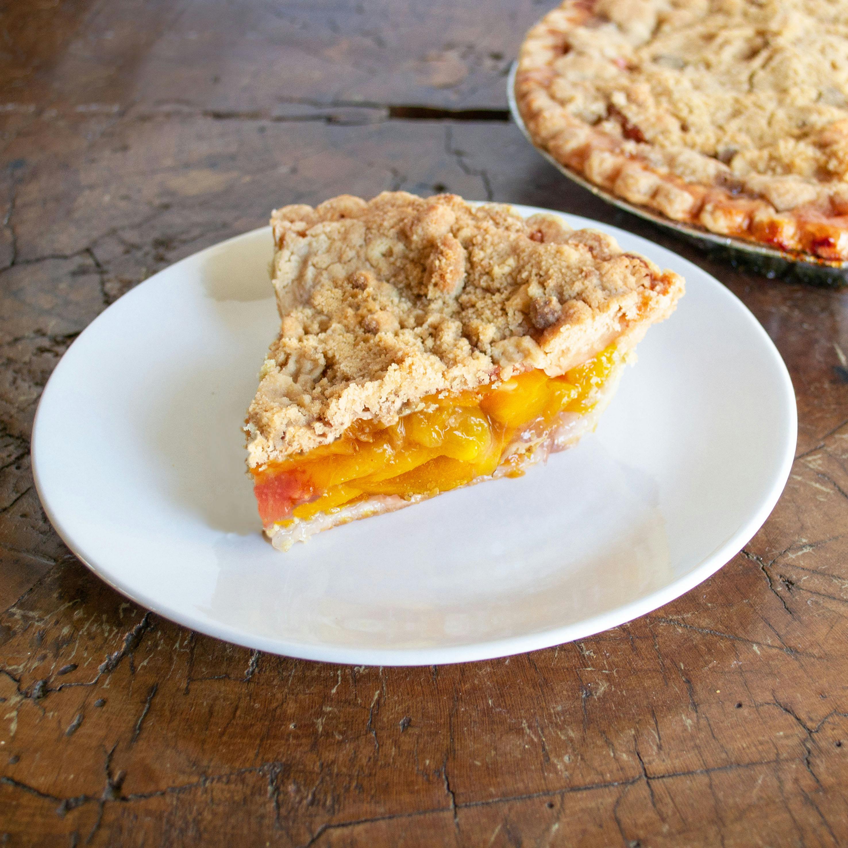 Peach Crumb Pie by Wick's Pies