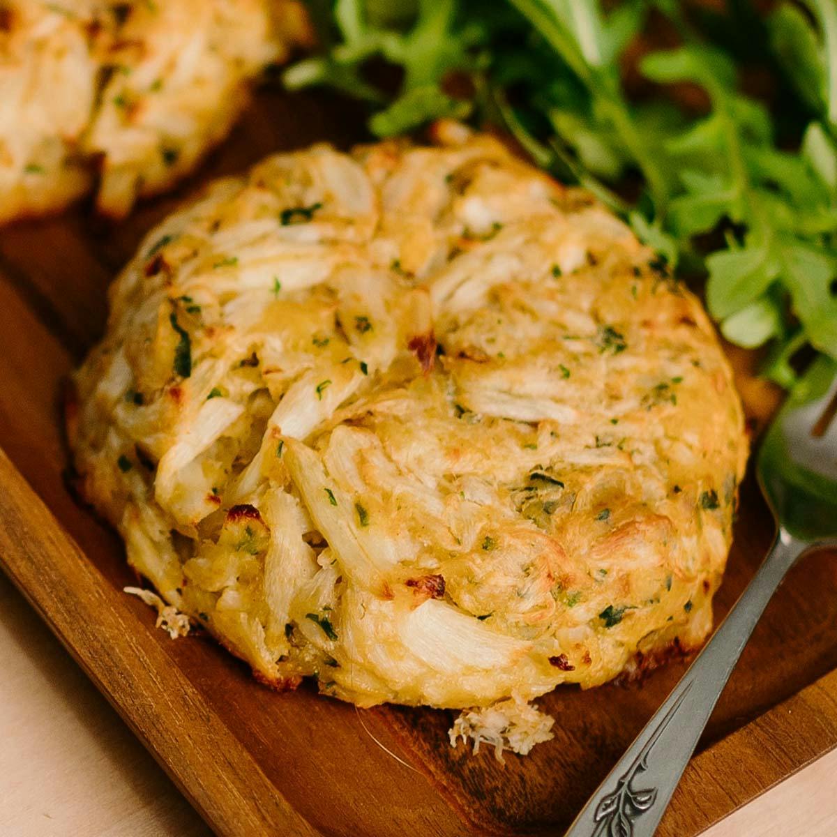 GIANT All-Natural Crab Cakes - 1/2 Lb. Size by Angelina's Crab Cakes