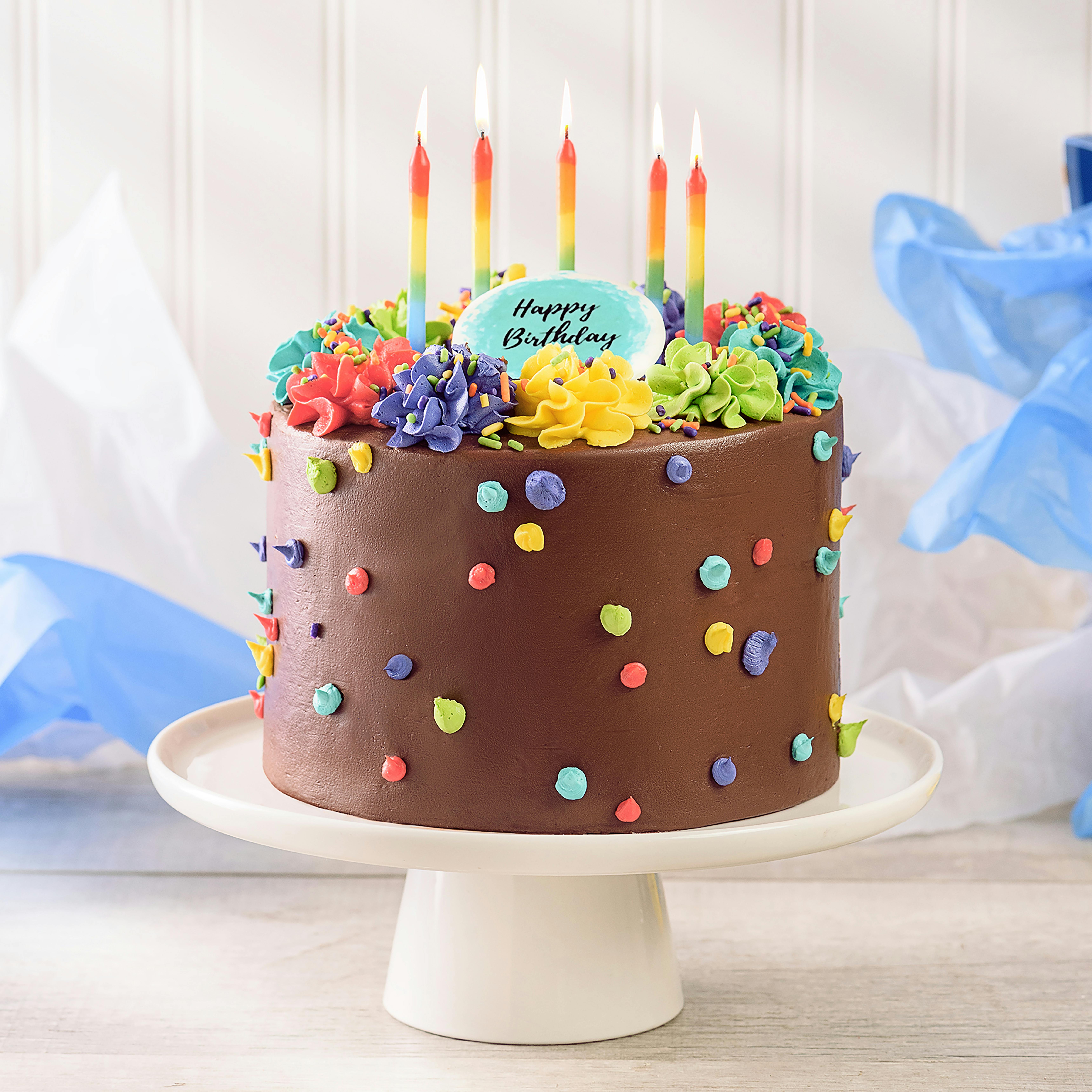 Cake Topper | Non-Edible Happy Birthday Glitter 2 layers | Edibilis