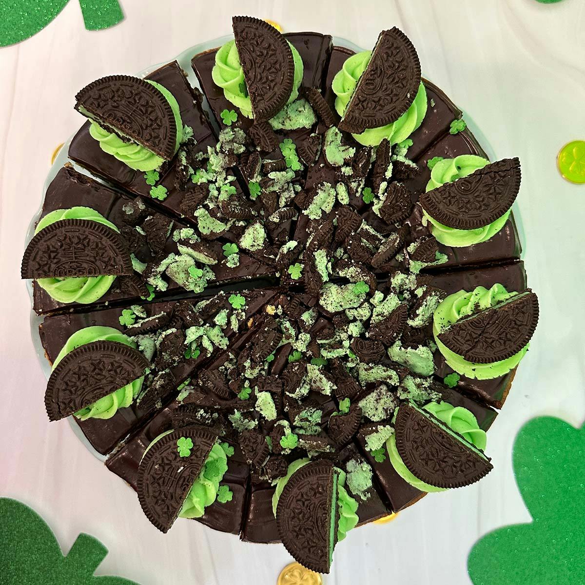 St. Patrick's Day "Minty Mistress" Mint Oreo Cheesecake by East Side Cheesecakes - Alternate image 2