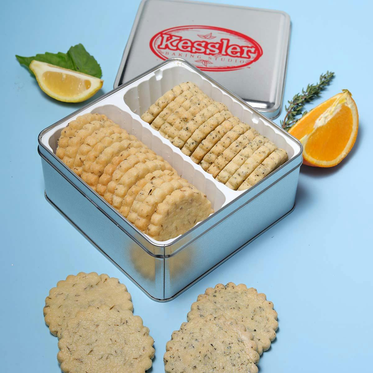 Mini Herb Shortbread Sampler - 28 Pack by Kessler Baking Studio