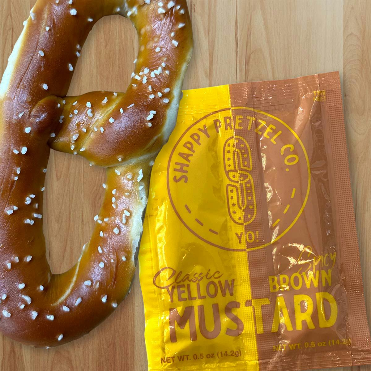 "The Everything" Philly-Style Soft Pretzels + Mustard - 24 Pack by Shappy Pretzel Co. - Alternate image 1