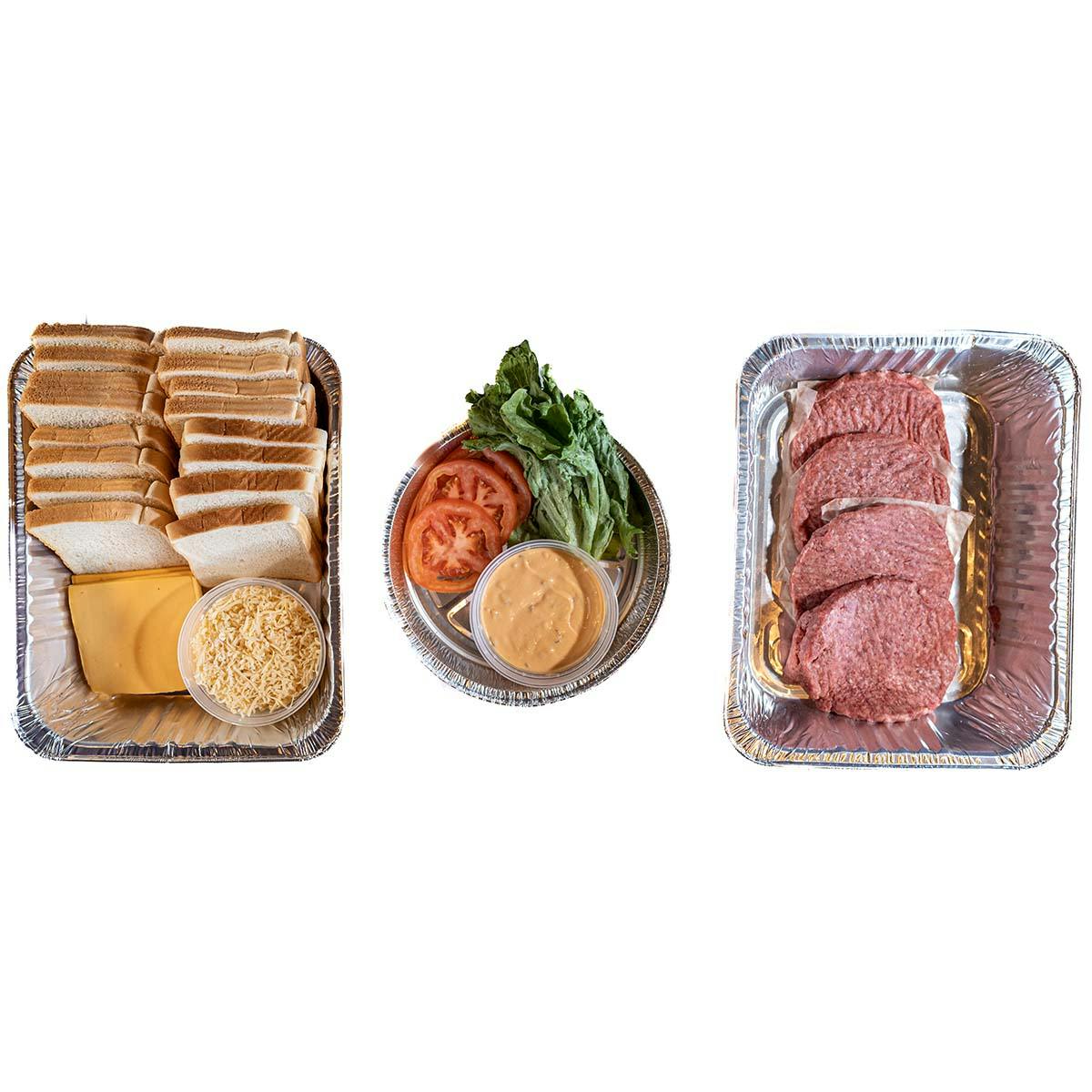 "Buckeye" Grilled Cheese Burger Kit for 4 by Edwin's Restaurant - Alternate image 1