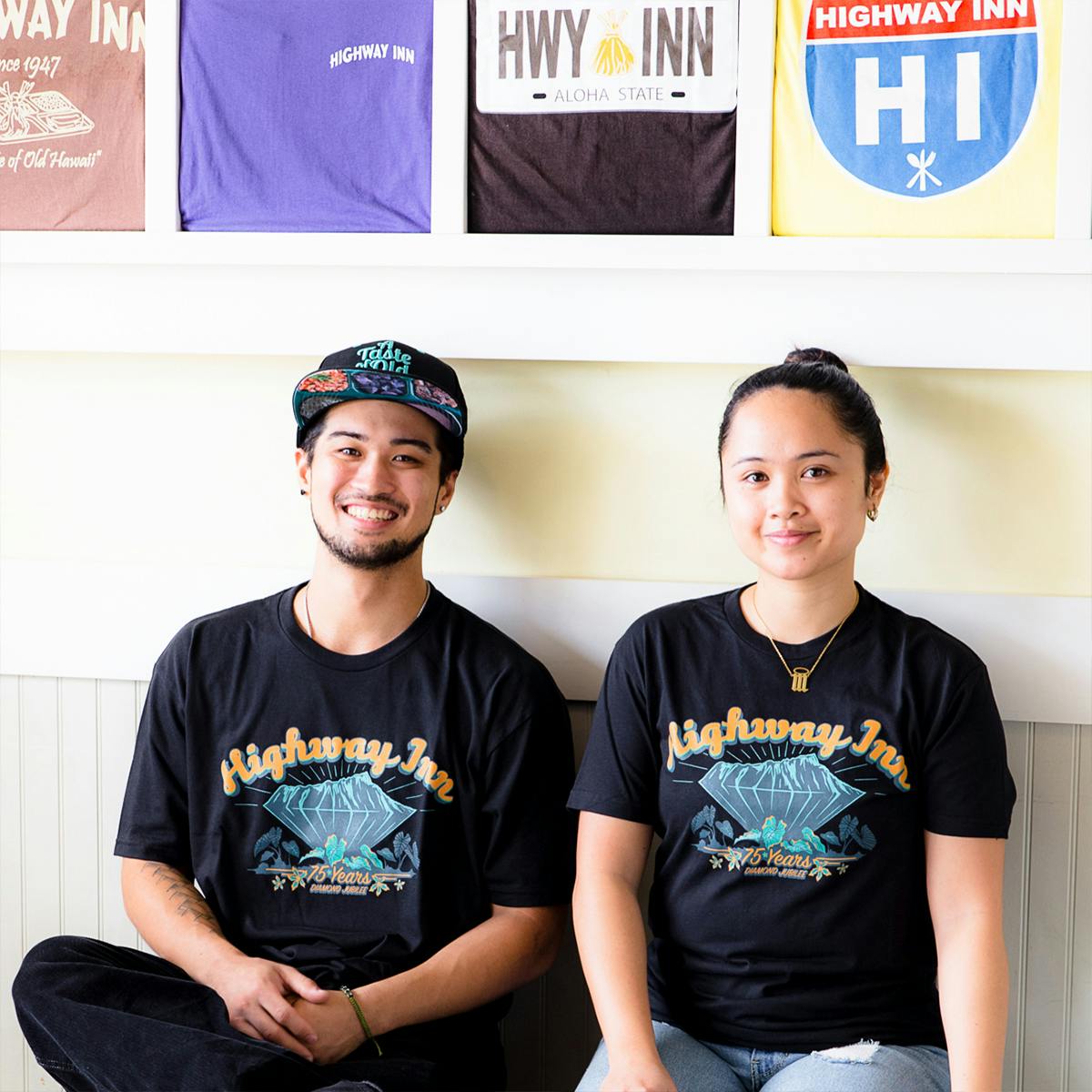 "Diamond Jubilee 75th Anniversary" T-Shirt by Highway Inn - Alternate image 2