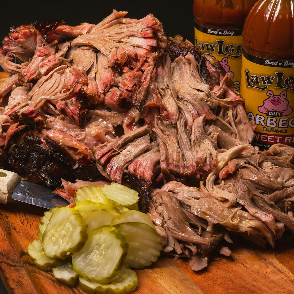 Hickory-Smoked Pulled Pork - 2 lbs. by LawLers Barbecue