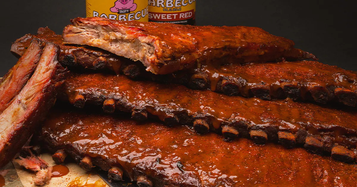 Hickory-Smoked Spare Ribs - 4 Racks by LawLers Barbecue | Goldbelly