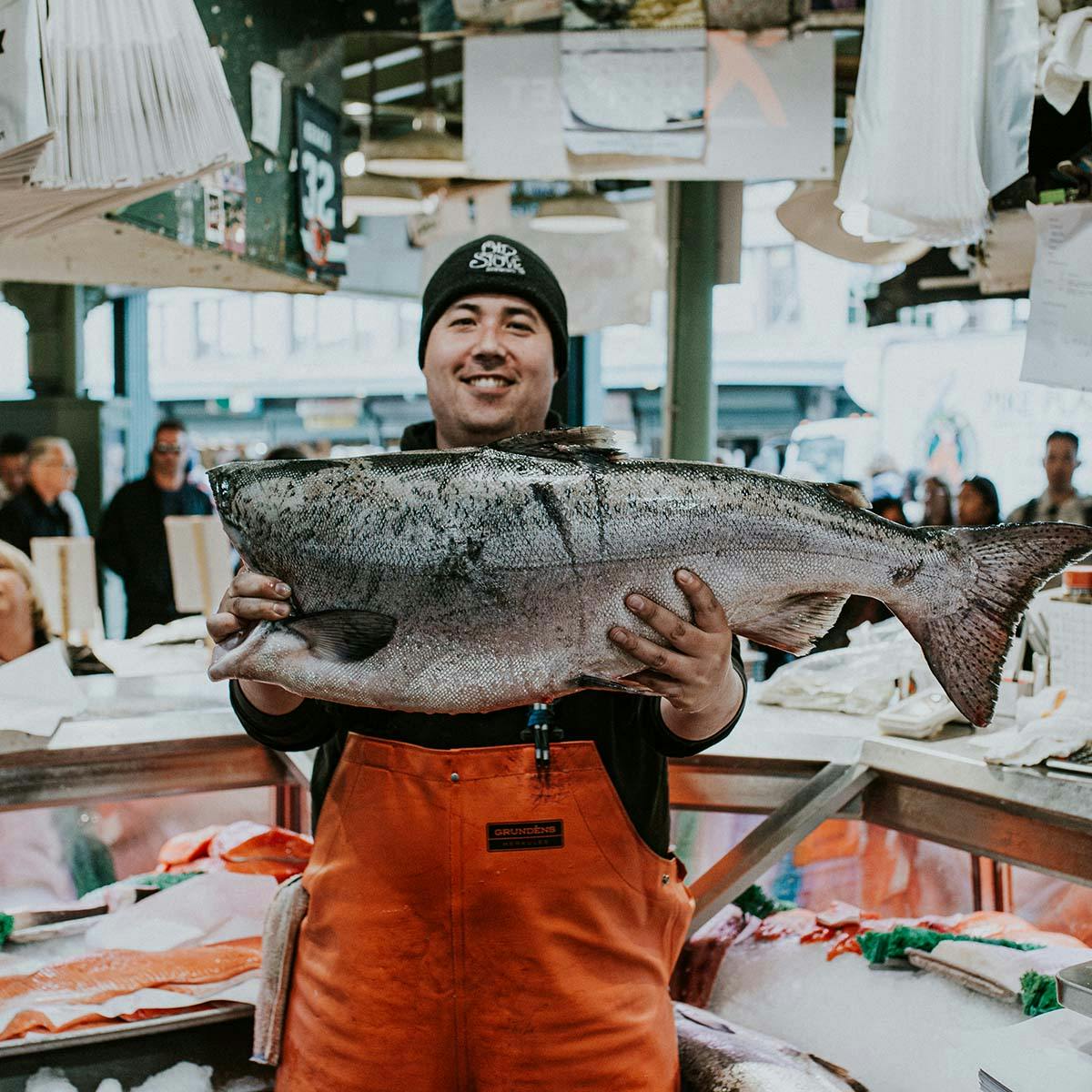Copper River King Salmon - Whole Fish, Fresh, Wild by Pike Place Fish Market - Alternate image 1
