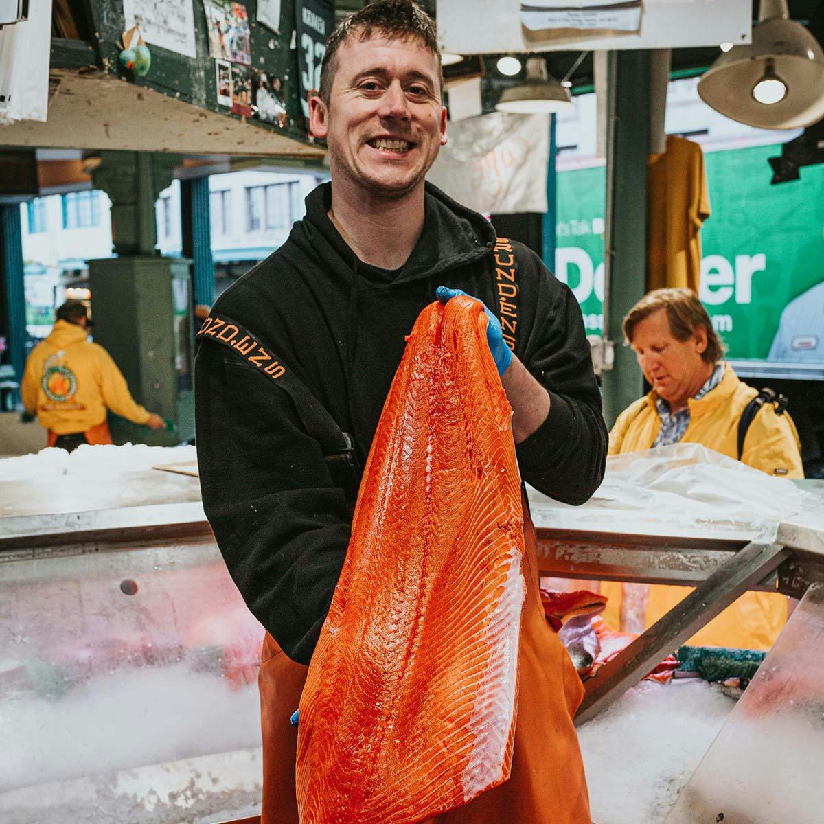 Copper River King Salmon - Fillet, Fresh, Wild, 1 lb by Pike Place Fish Market - Alternate image 1