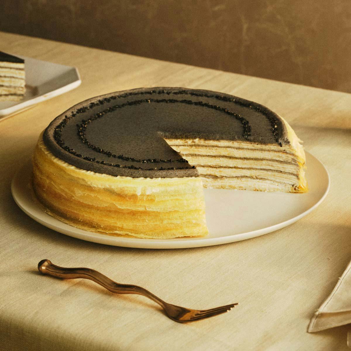 Sesame Ti Kuan Yin Tea Mille Crêpes Cake by Lady M Confections - Alternate image 1