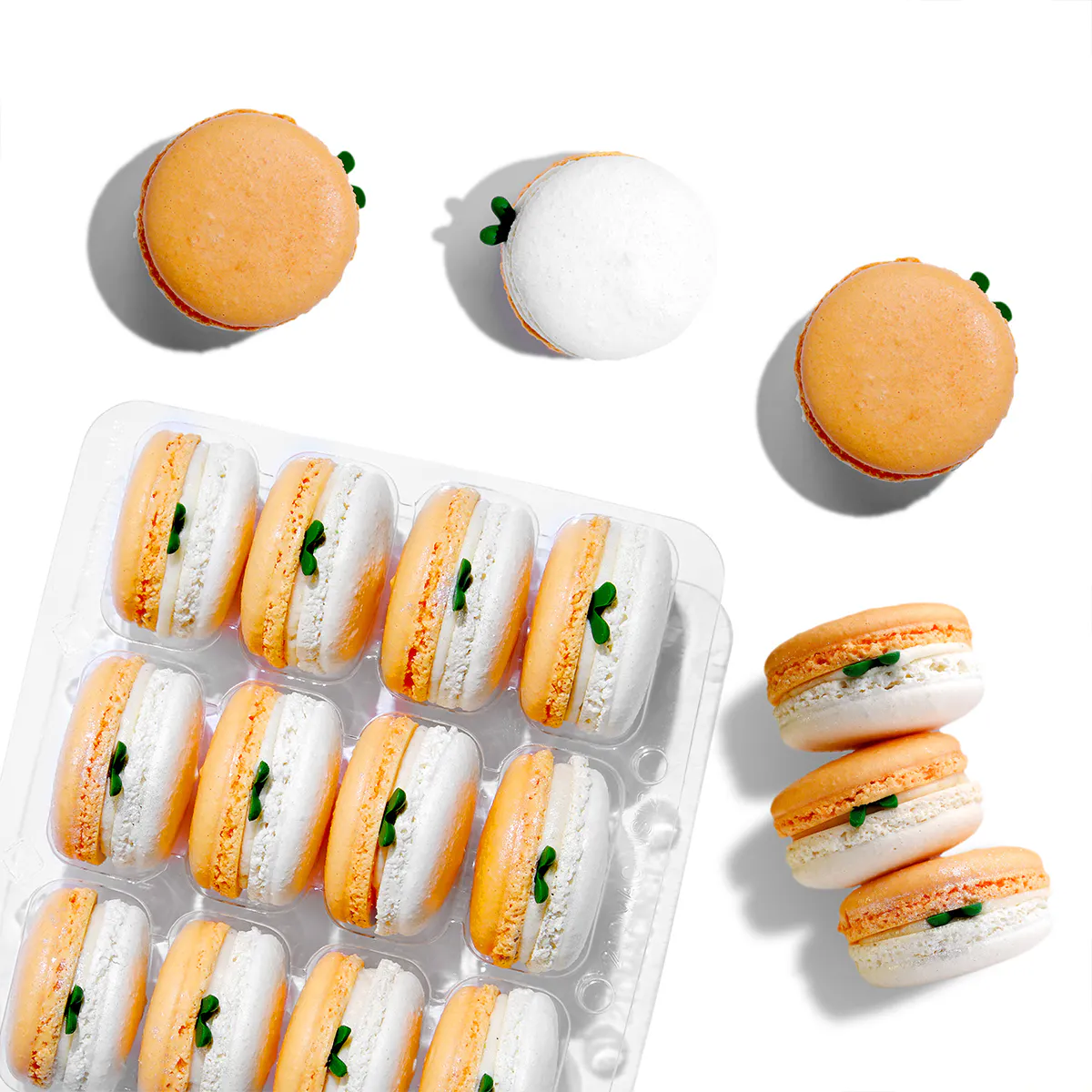 Carrot Cake Macarons - 12 Pack by Kreuther Handcrafted Chocolate