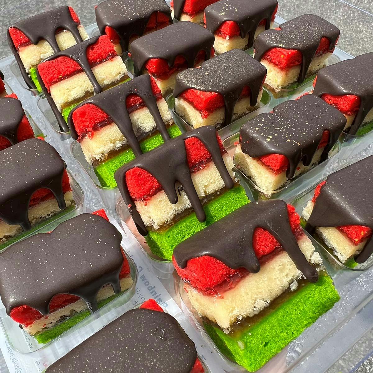 Classic Italian Rainbow Cookies  - 20 Pack by Zola Bakes