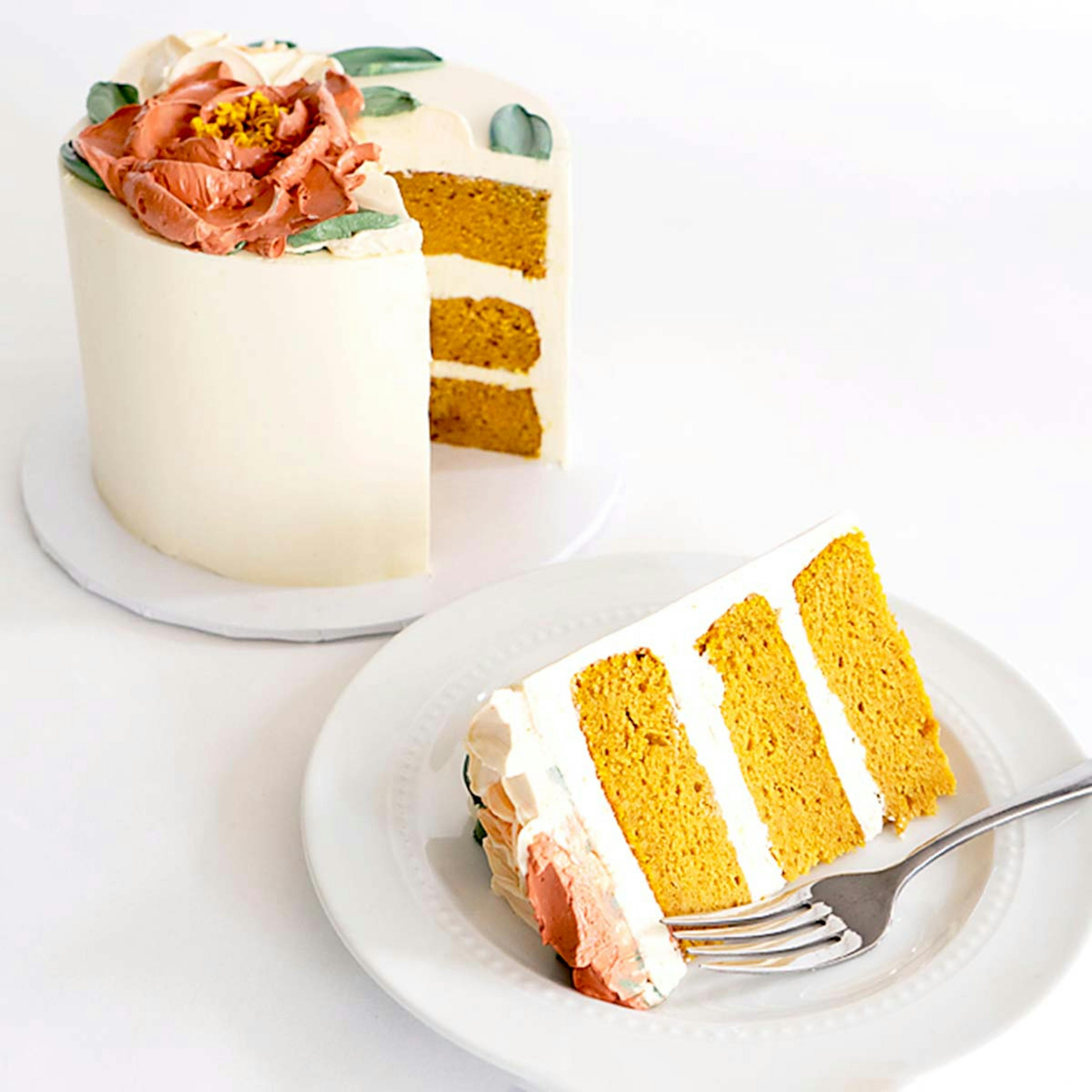 Floral Decorated Pumpkin Cake by Miri Nadler Cakes - Alternate image 3