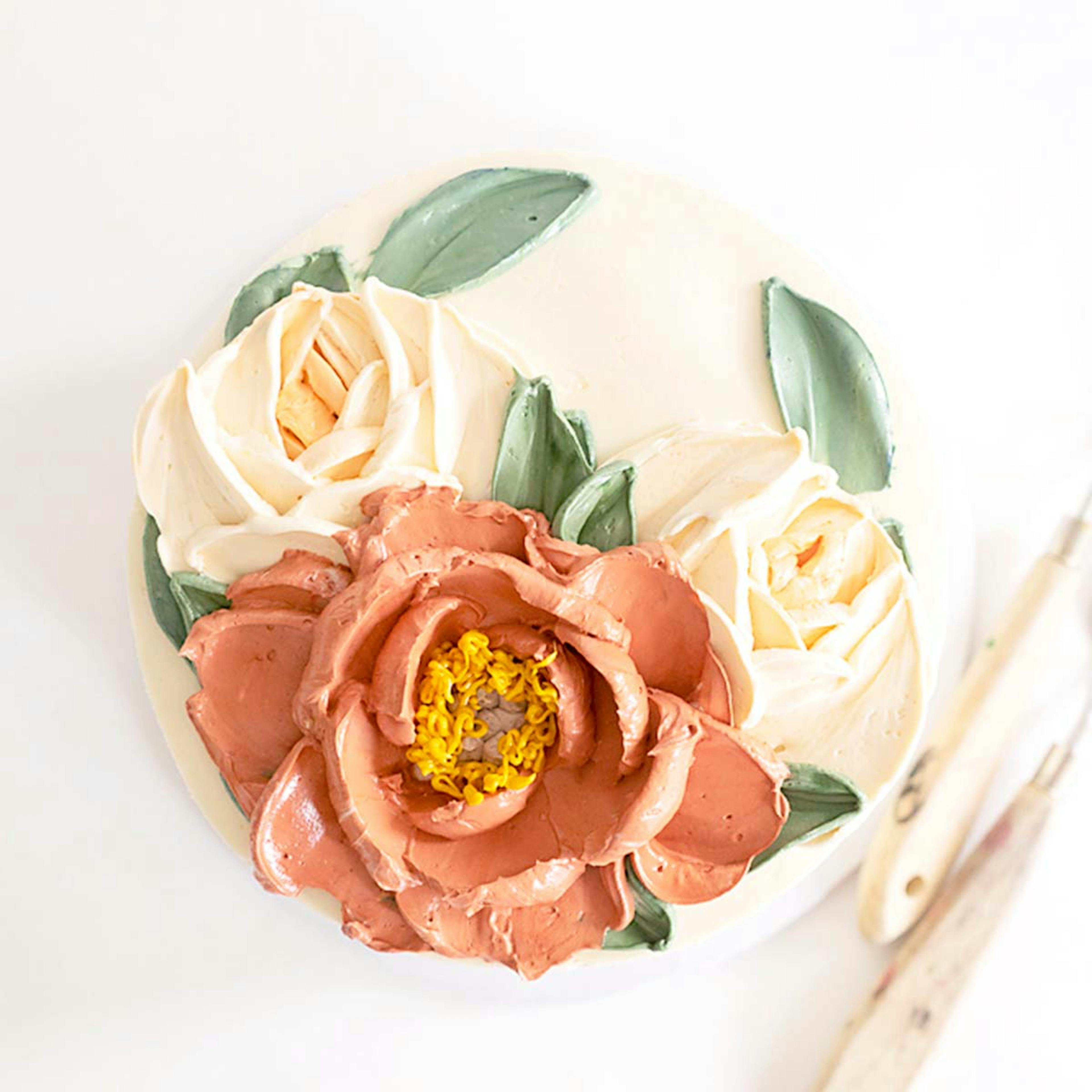 Floral Decorated Pumpkin Cake by Miri Nadler Cakes - Alternate image 4