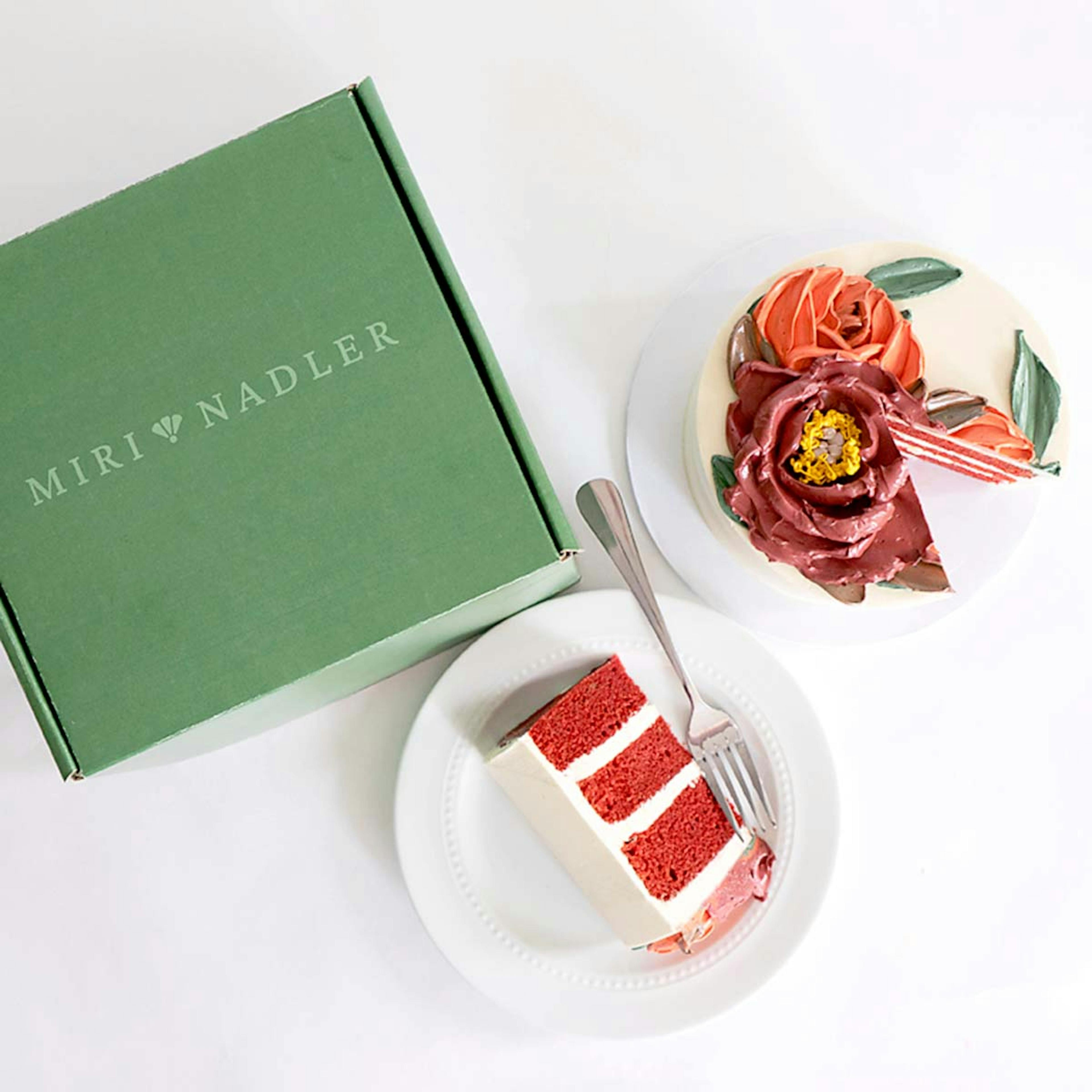 Floral Decorated Red Velvet Cake by Miri Nadler Cakes - Alternate image 7