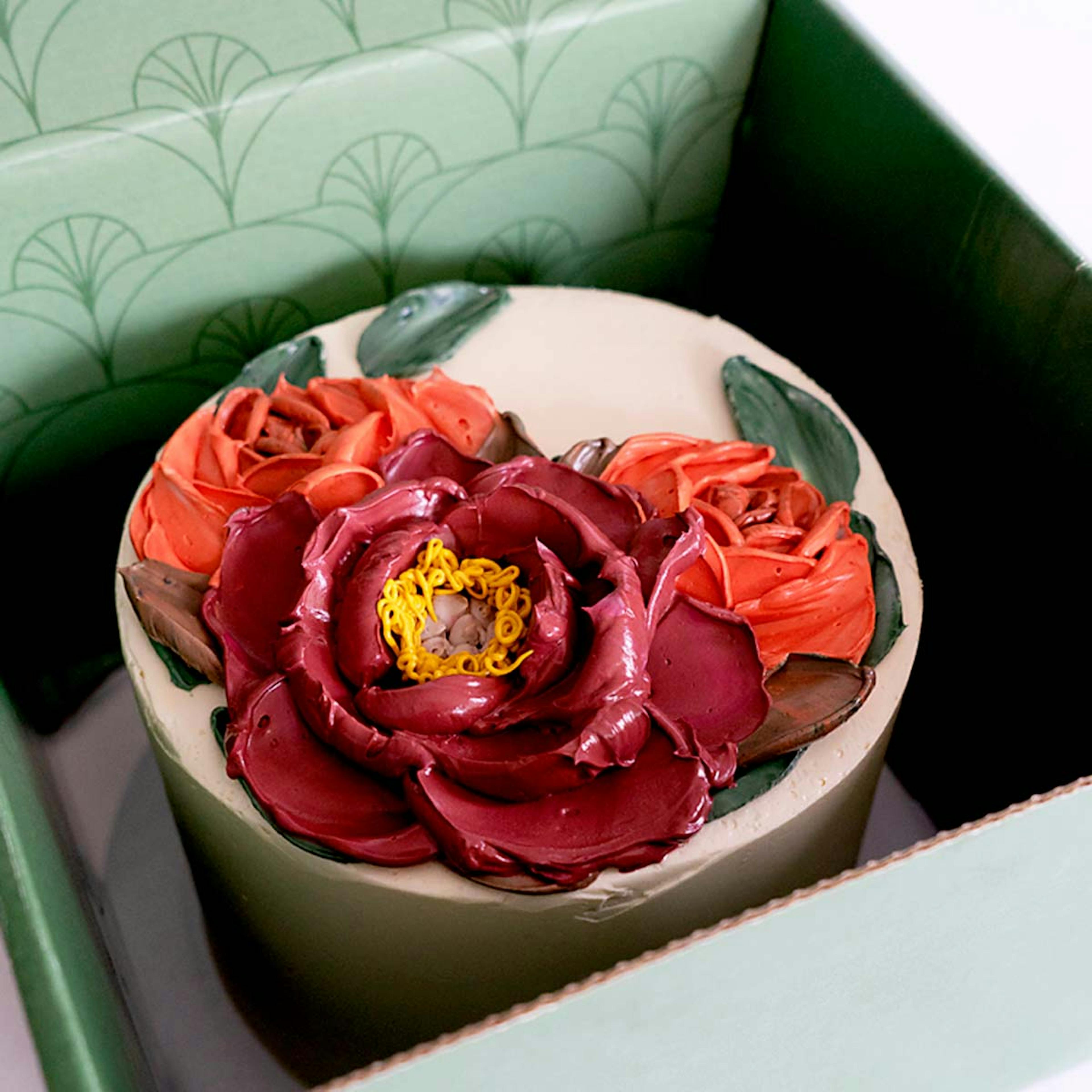 Floral Decorated Red Velvet Cake by Miri Nadler Cakes - Alternate image 3