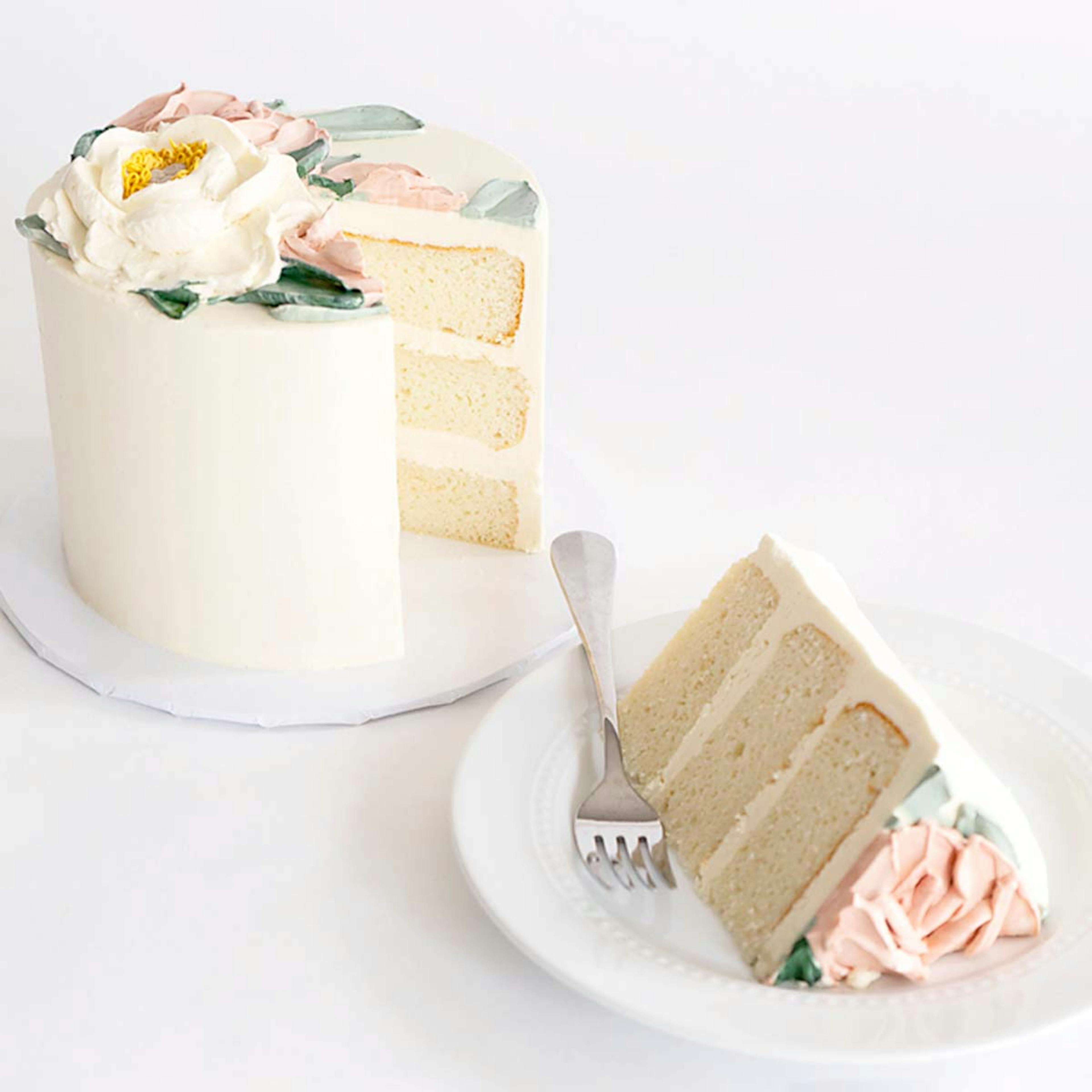 Floral Decorated Vanilla Cake by Miri Nadler Cakes - Alternate image 3