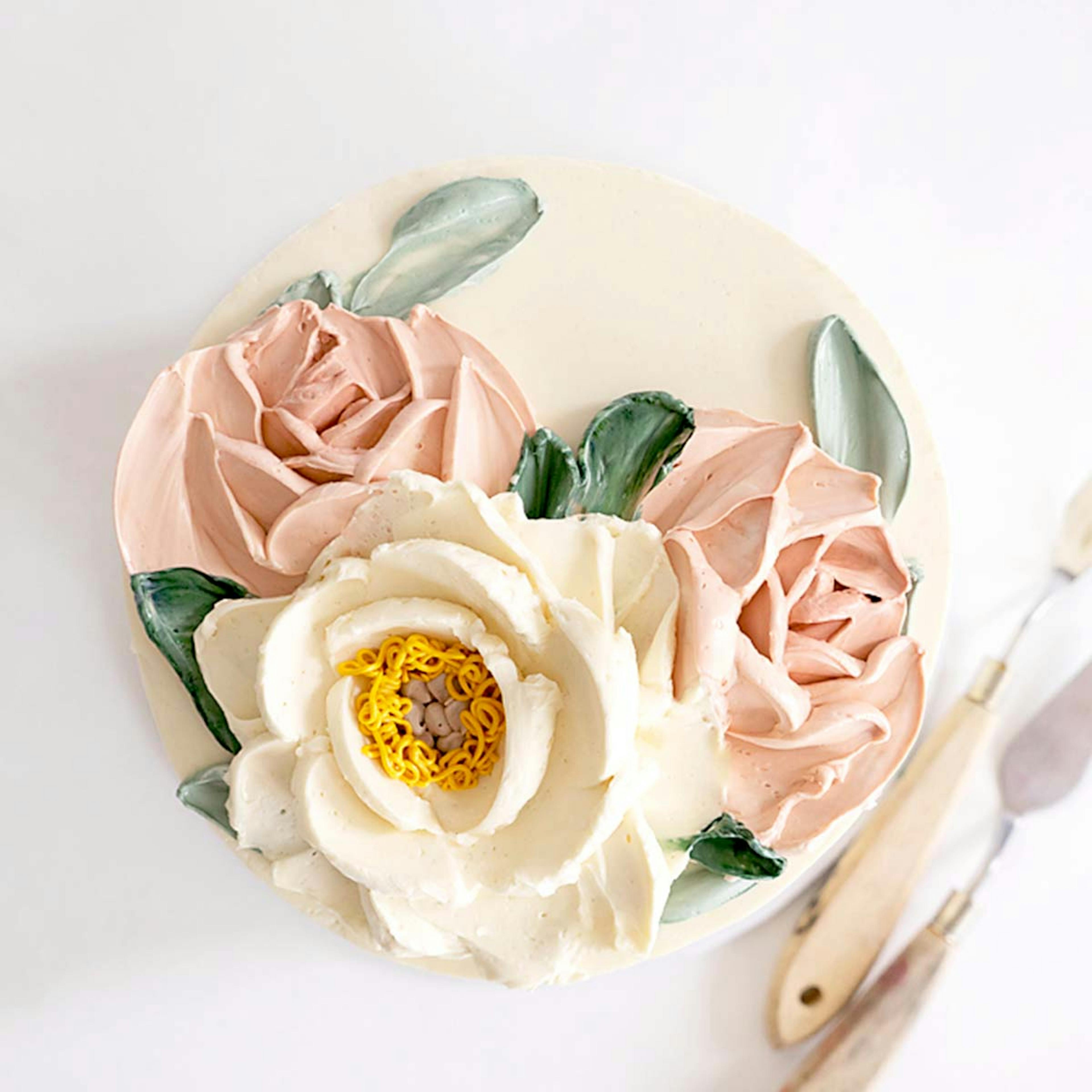 Floral Decorated Vanilla Cake by Miri Nadler Cakes - Alternate image 2