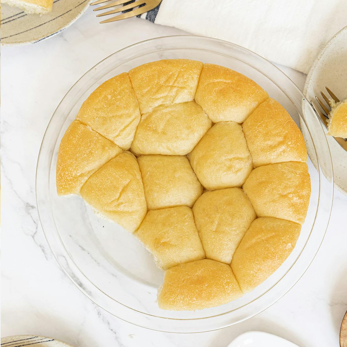 Mini Parker House Rolls - 2 Pack by RoRo's Baking Company - Alternate image 2