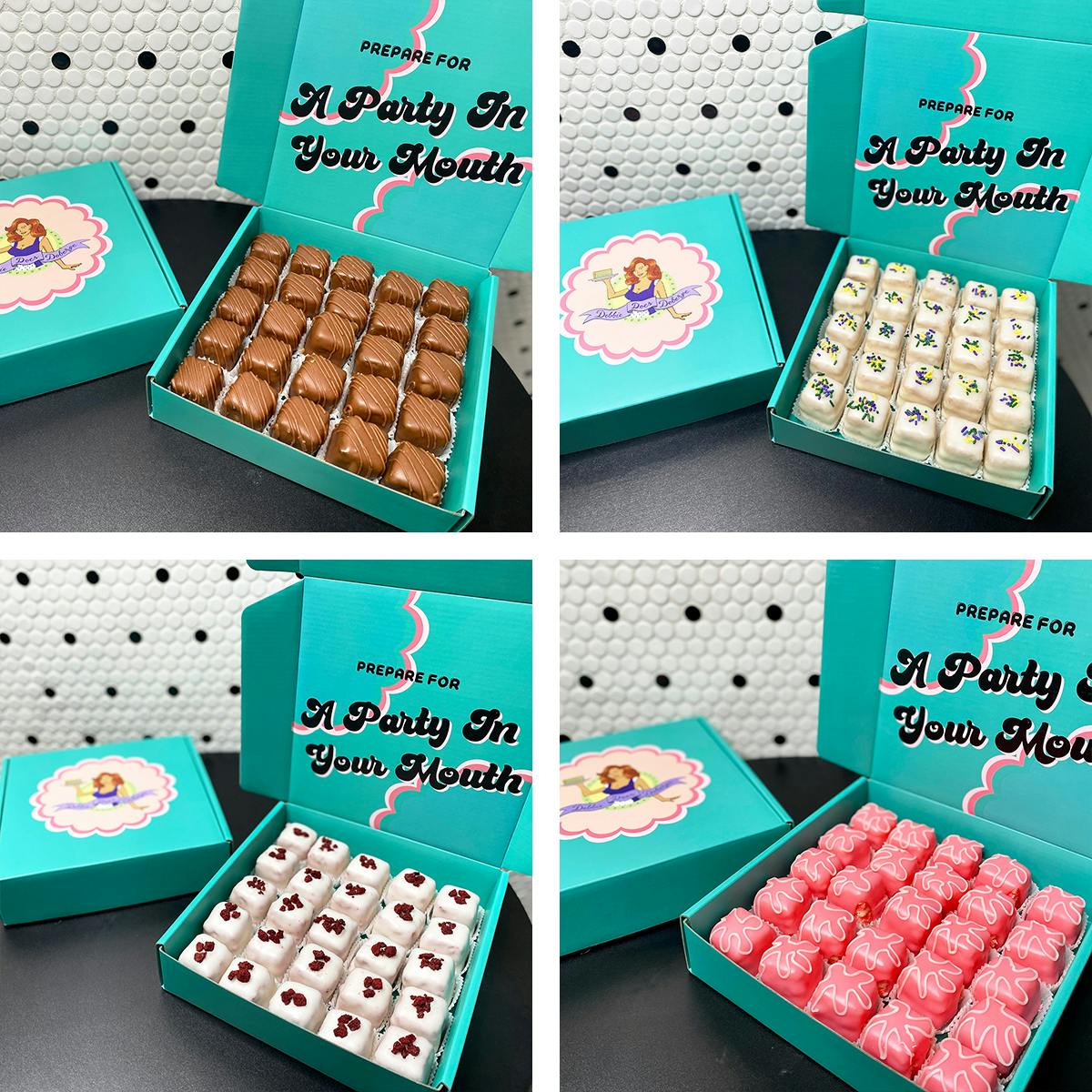 "Dobites" Petit Fours - 50 Pack by Debbie Does Doberge