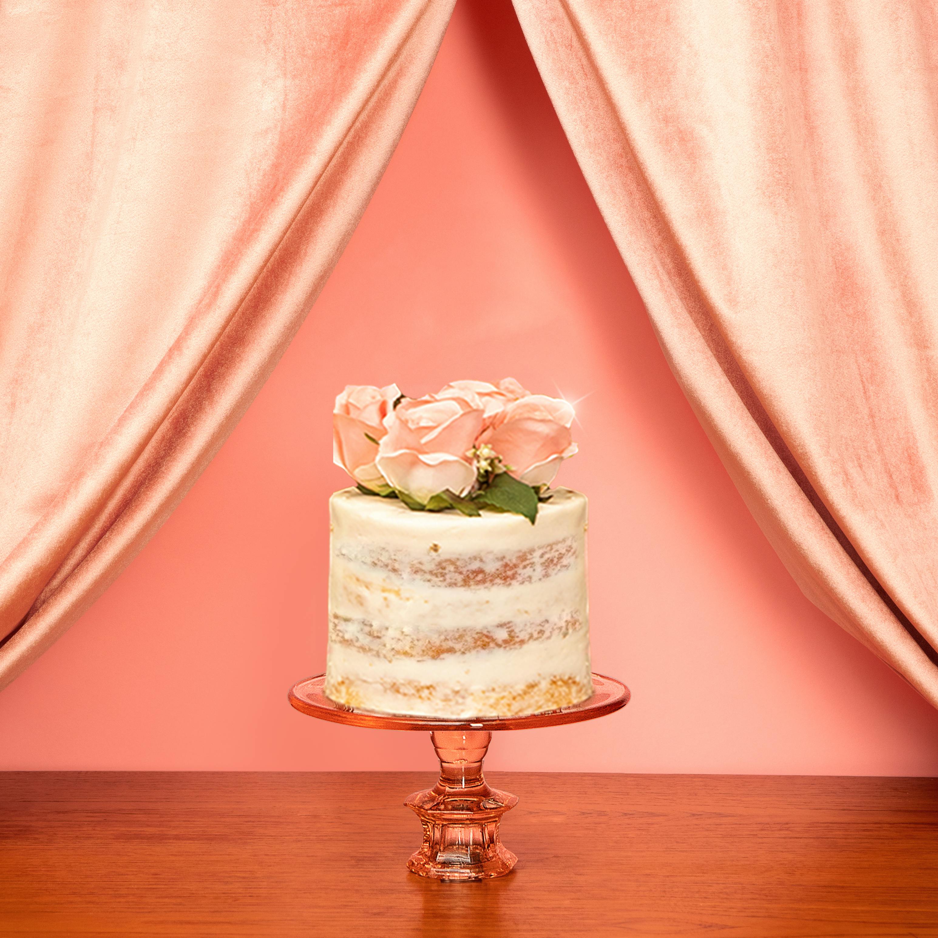 Pink Naked Rose Cake by Misha's Cupcakes