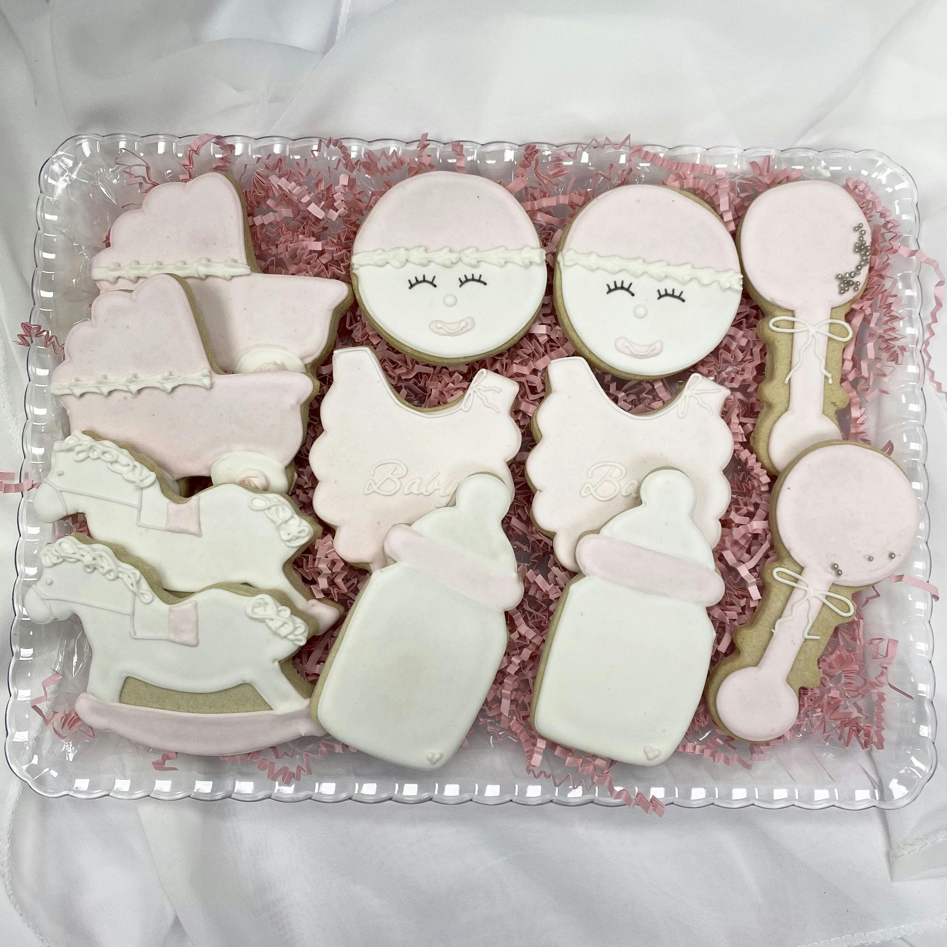 Iced Sugar Cookie Christmas Gift Set - 12 Pack Elegant Desserts