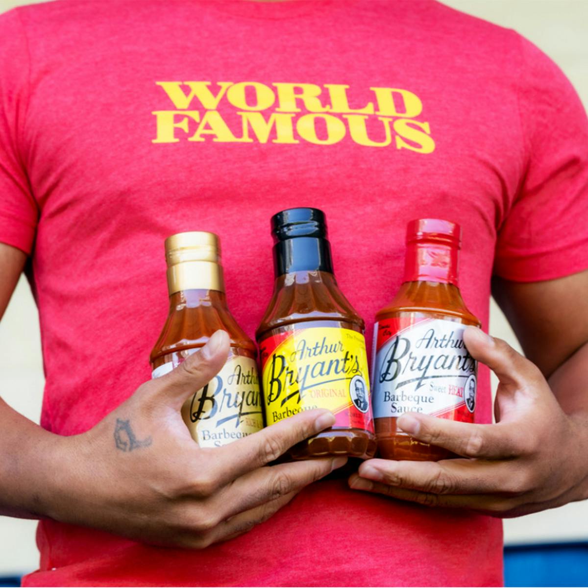 "World Famous" T-Shirt by Arthur Bryant's Barbeque - Alternate image 7