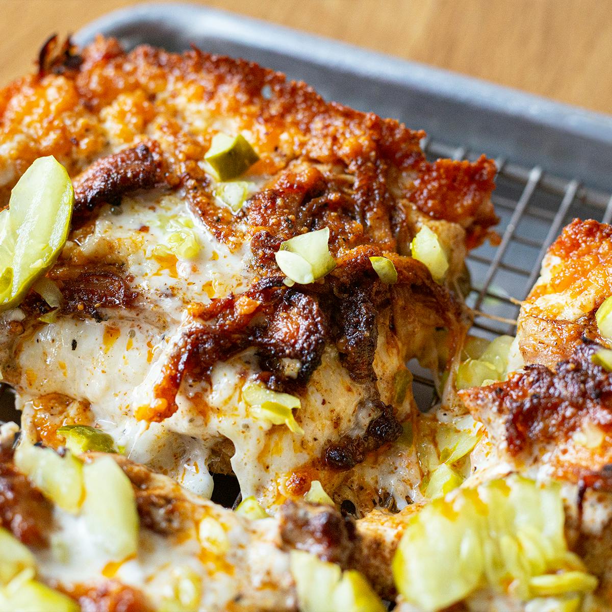"Nashville Hot Chicken" Detroit-Style Pizza - 3 Pack by Emmy Squared - Alternate image 2