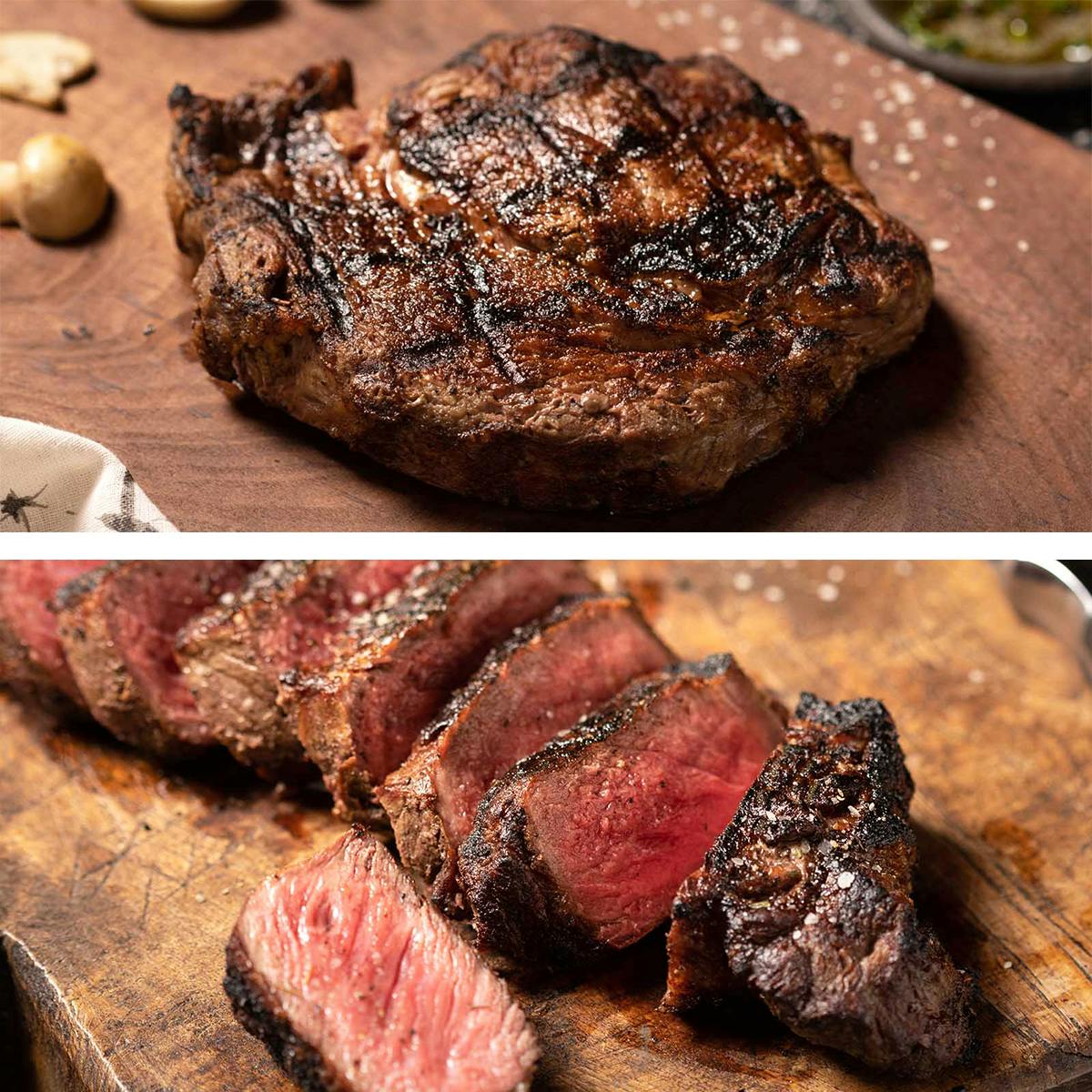 75-Day Wet Aged Australian Ribeye + Strip Steaks - 8 Pack by Gibsons Steakhouse