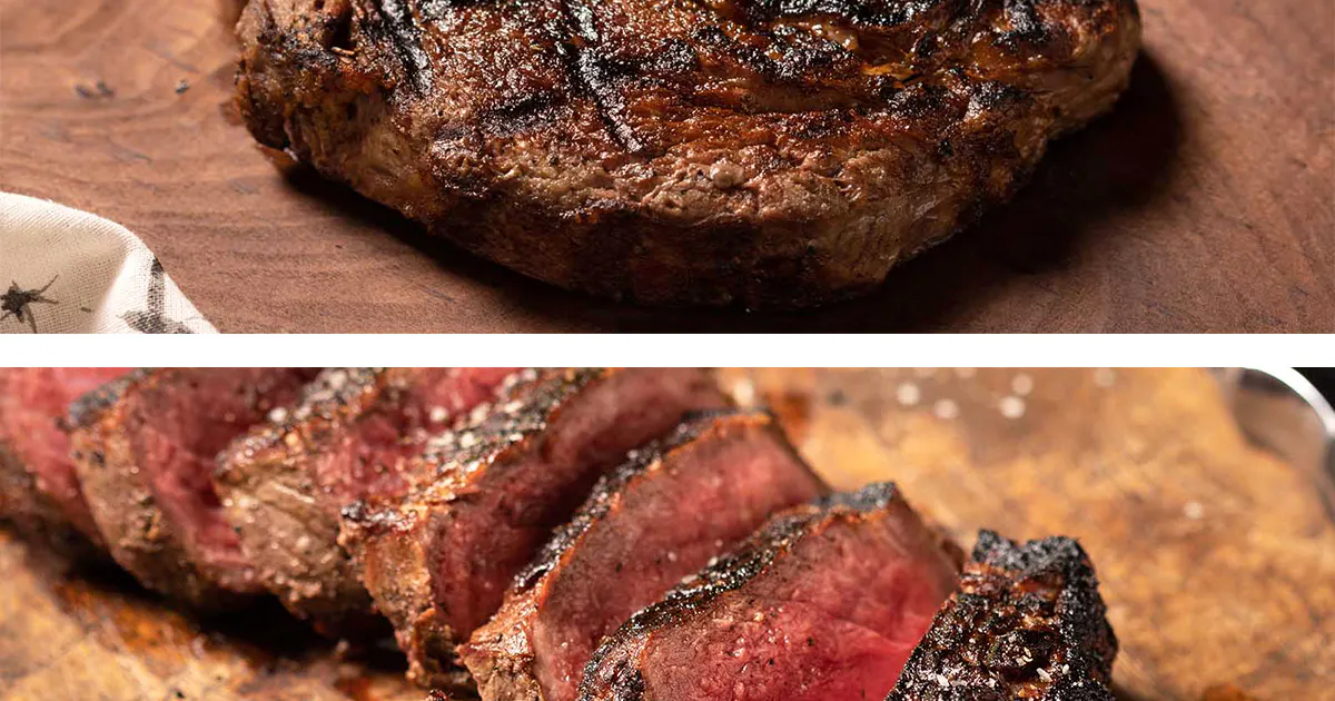 75-Day Wet Aged Australian Ribeye + Strip Steaks - 8 Pack by Gibsons ...