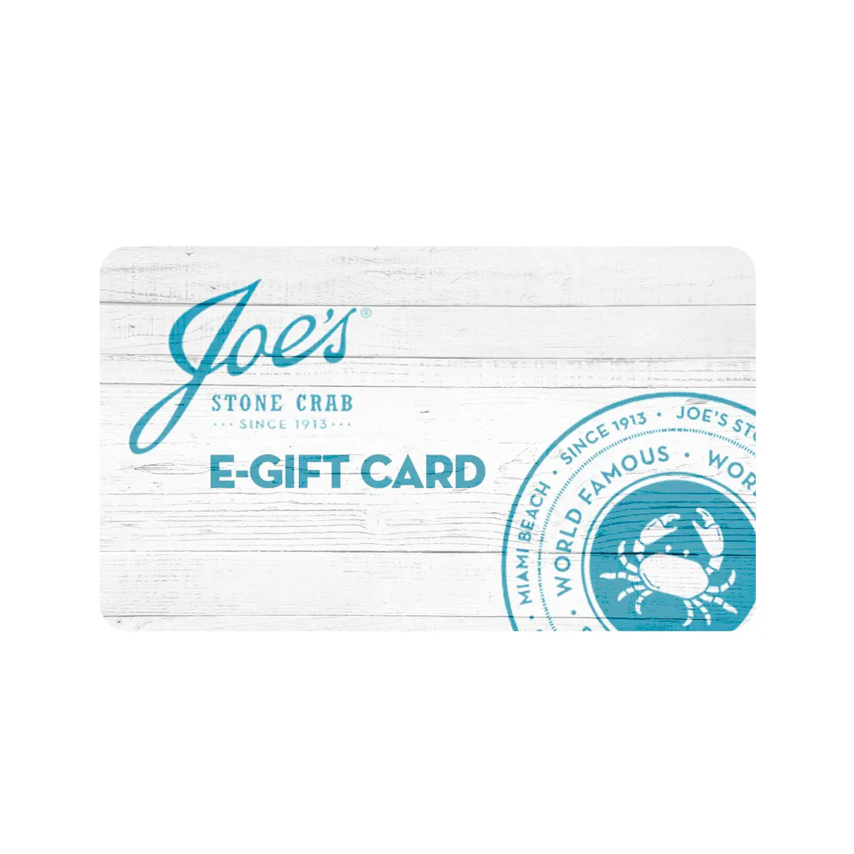 E-Gift Card for Overnight Shipping by Joe's Stone Crab