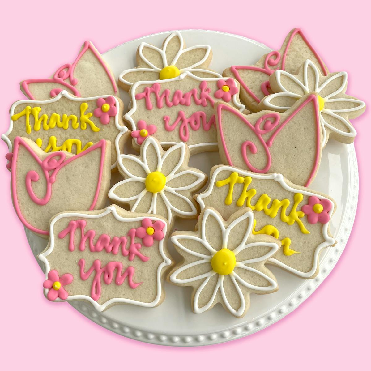 "Thank You" Sugar Cookies - 12 Pack by Collegetown Bagels