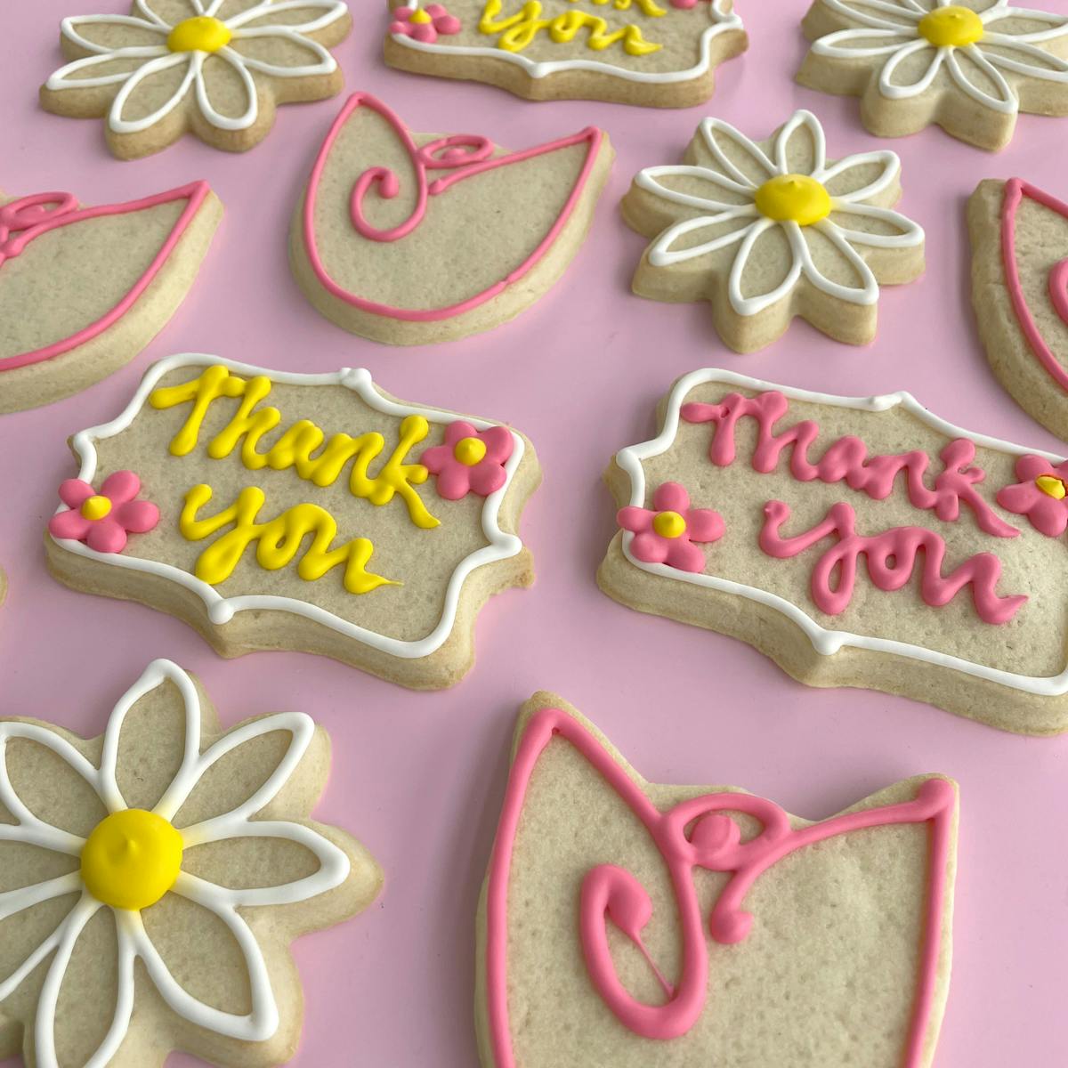 "Thank You" Sugar Cookies - 12 Pack by Collegetown Bagels - Alternate image 1
