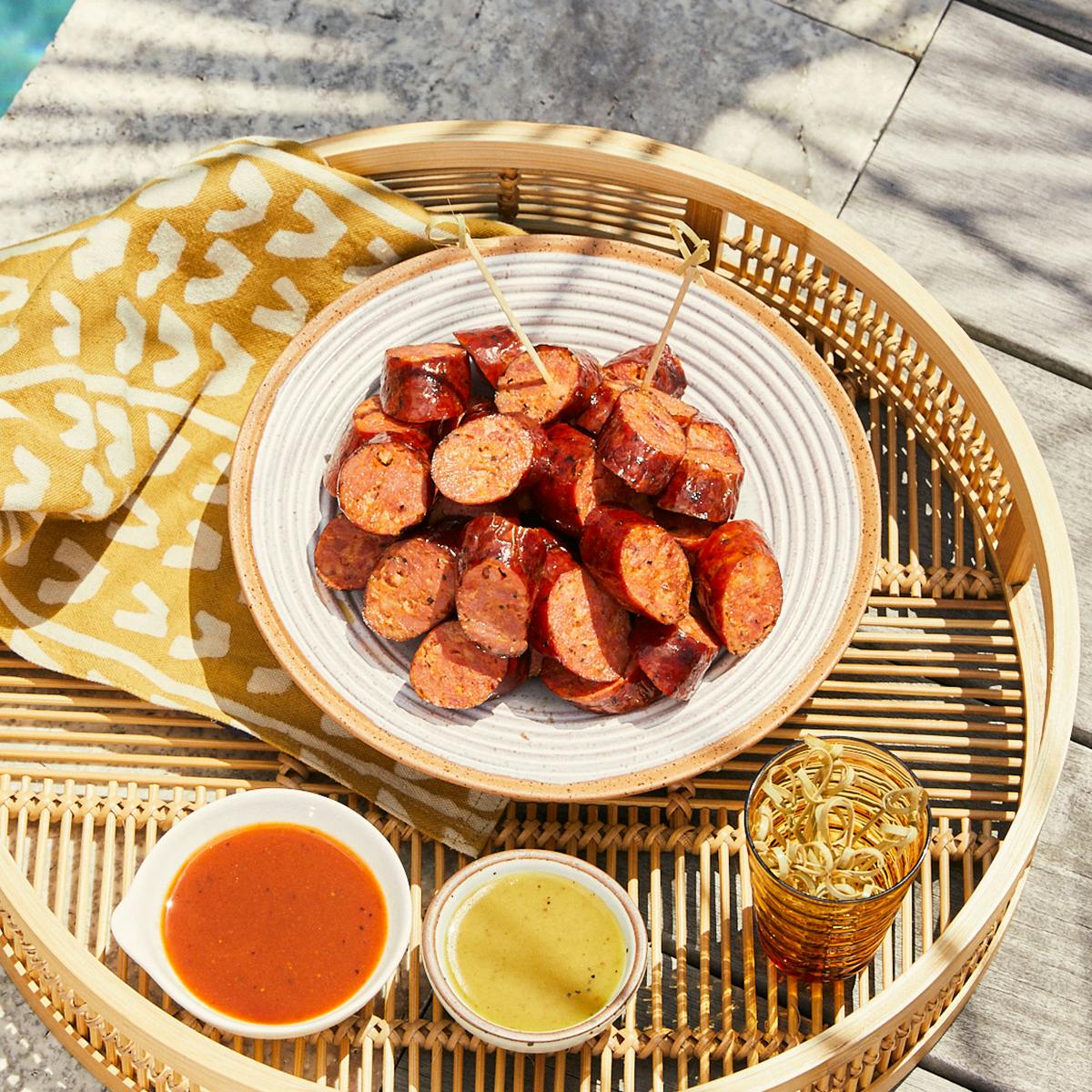 Green Chile Cheddar Sausages - 12 Pack by Lewis Barbecue - Alternate image 5