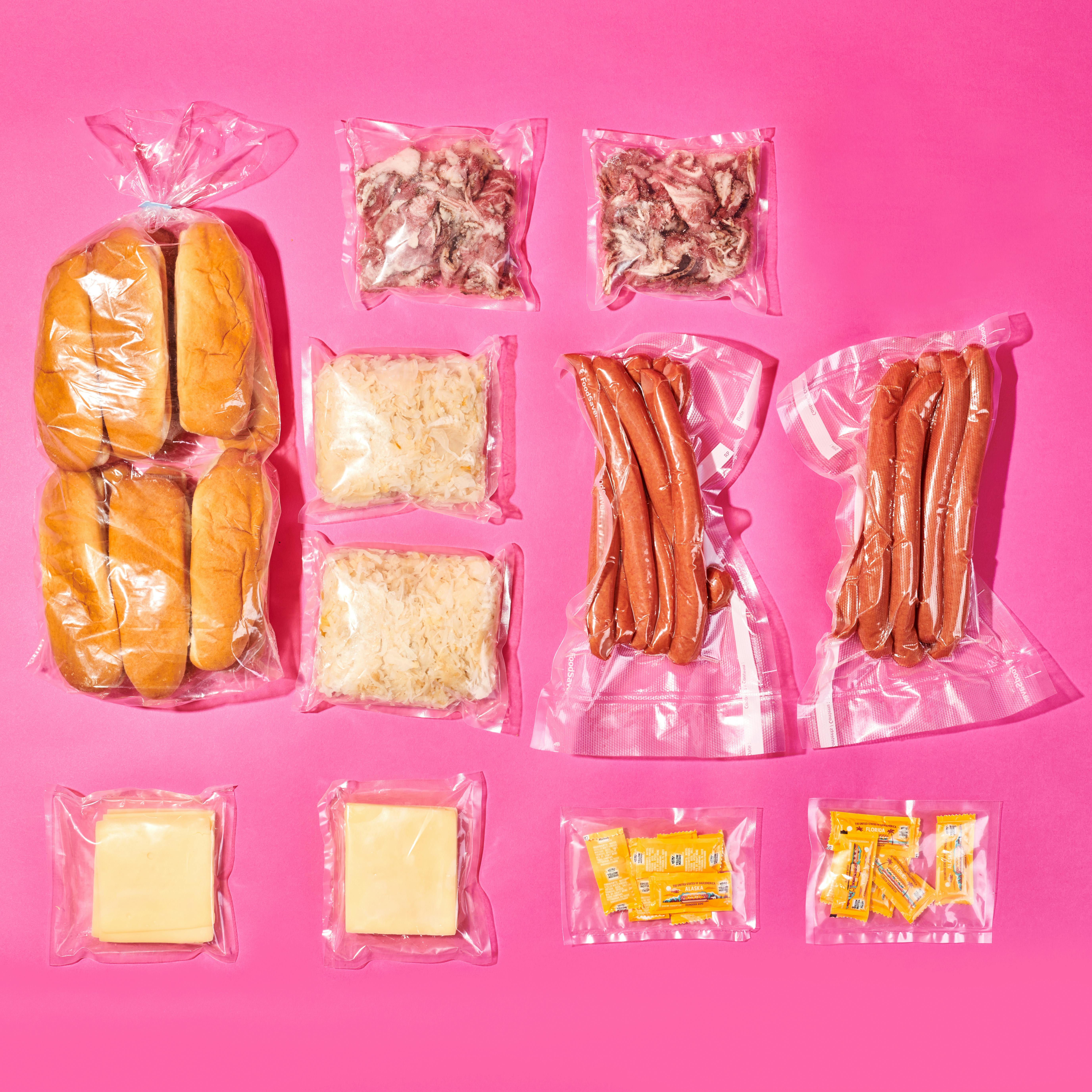 Pastrami Reuben Hot Dog Kit - 12 Pack by Pink's Hot Dogs - Alternate image 2