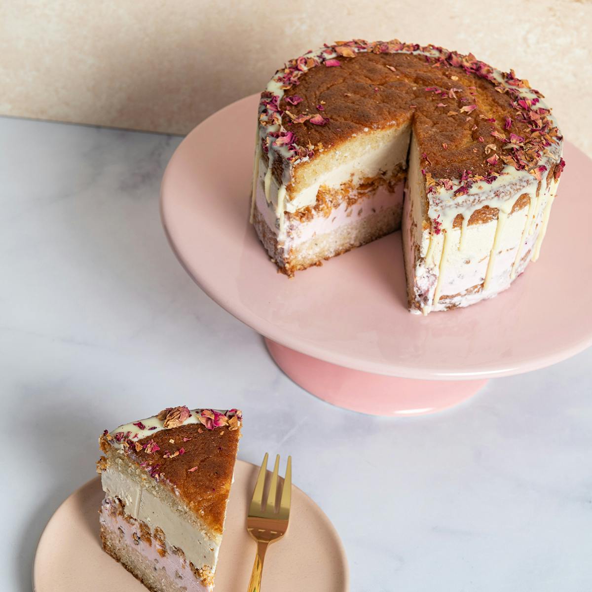 Cardamom Rose Ice Cream Cake by Malai Ice Cream - Alternate image 4