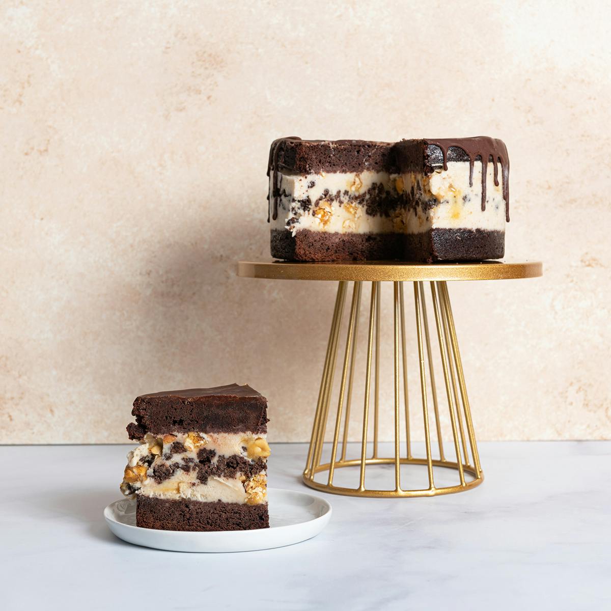 Vegan Chocolate Peanut Crunch Ice Cream Cake by Malai Ice Cream - Alternate image 4