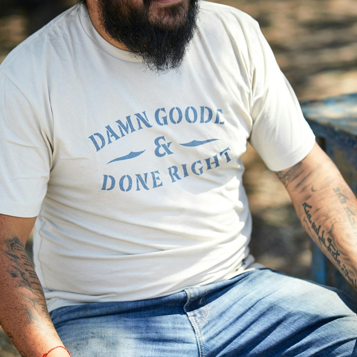 "Damn Goode & Done Right" T-Shirt by Goode Co. Barbeque