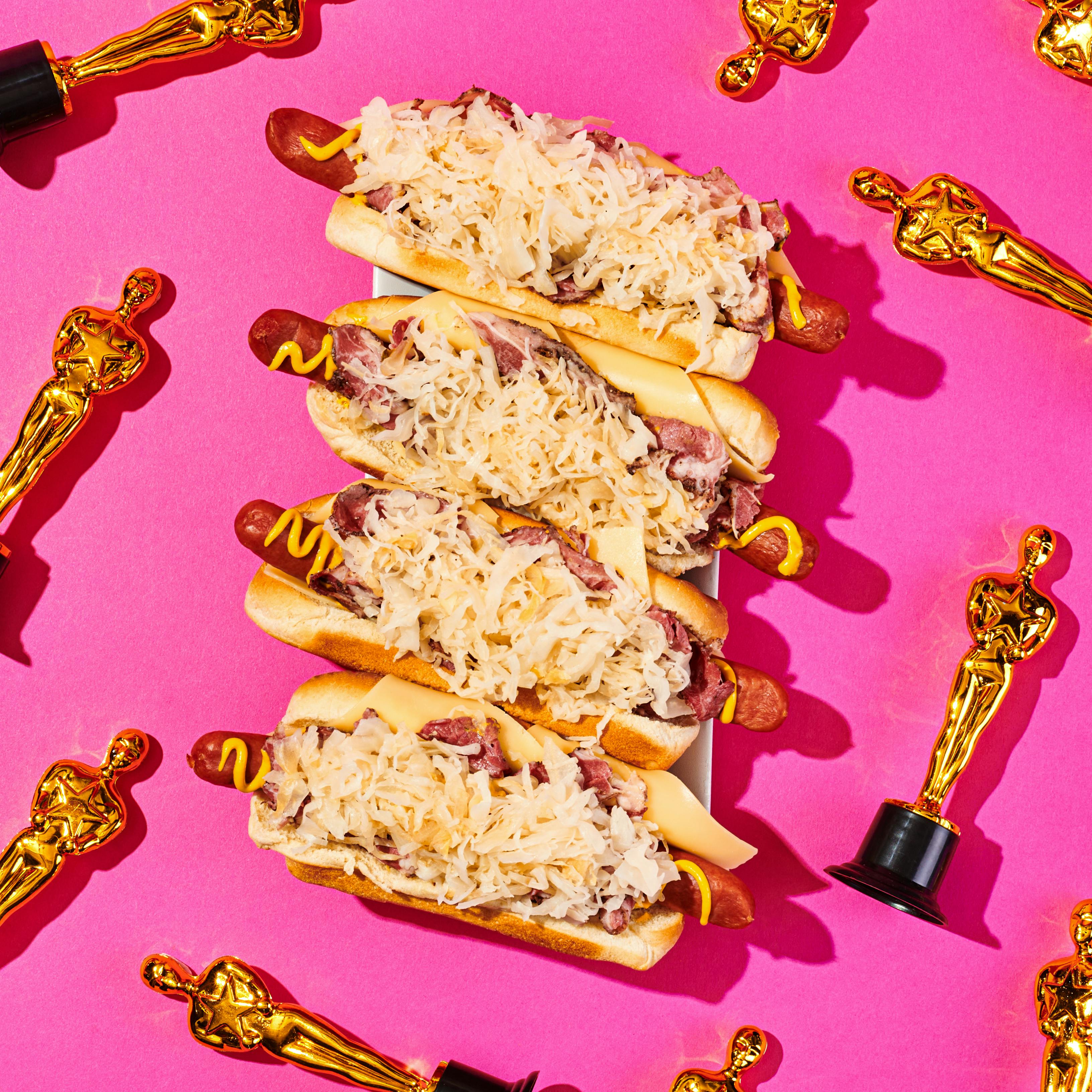 Pastrami Reuben Hot Dog Kit - 12 Pack by Pink's Hot Dogs - Alternate image 4