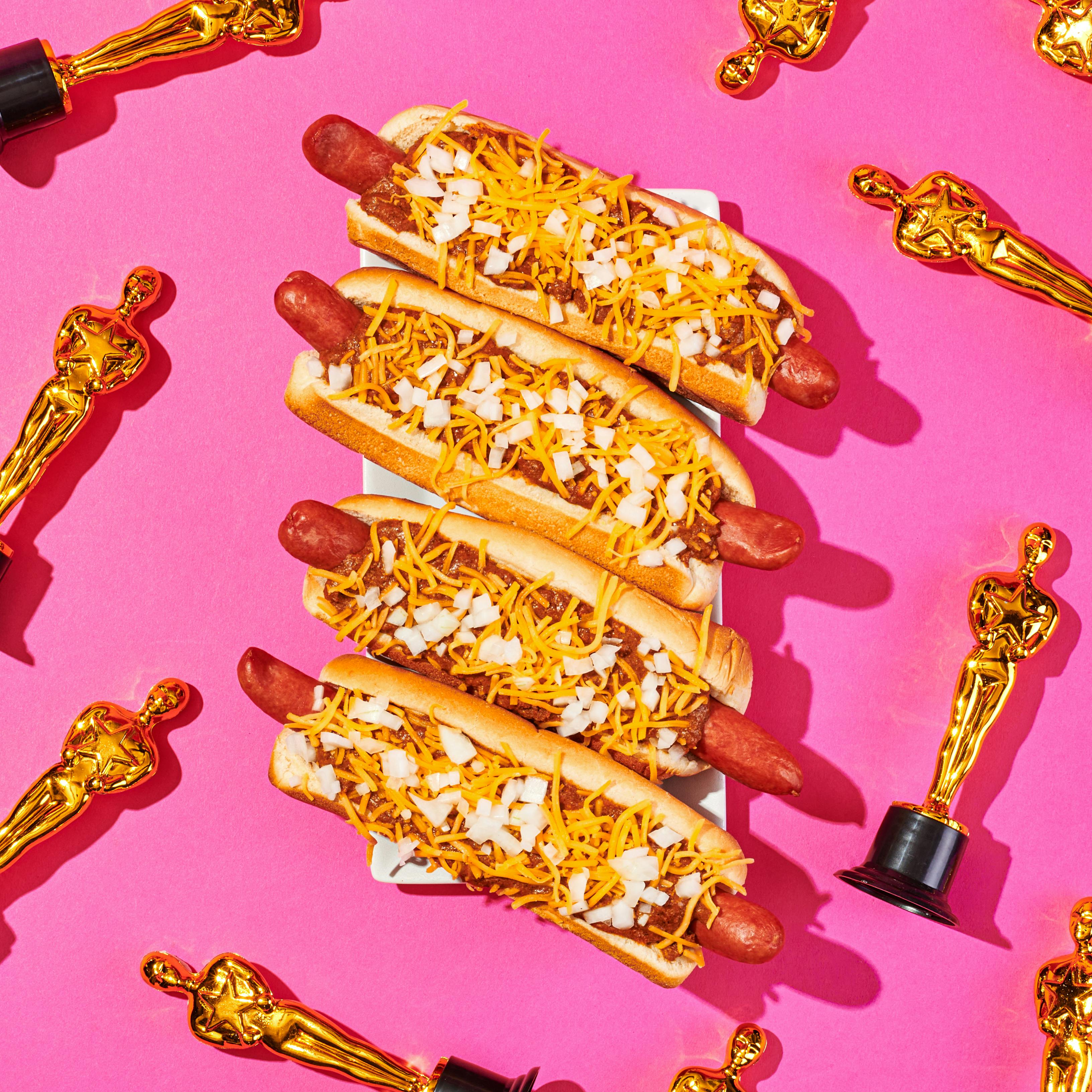 Chili Cheese Hot Dog Kit - 12 Pack by Pink's Hot Dogs - Alternate image 1