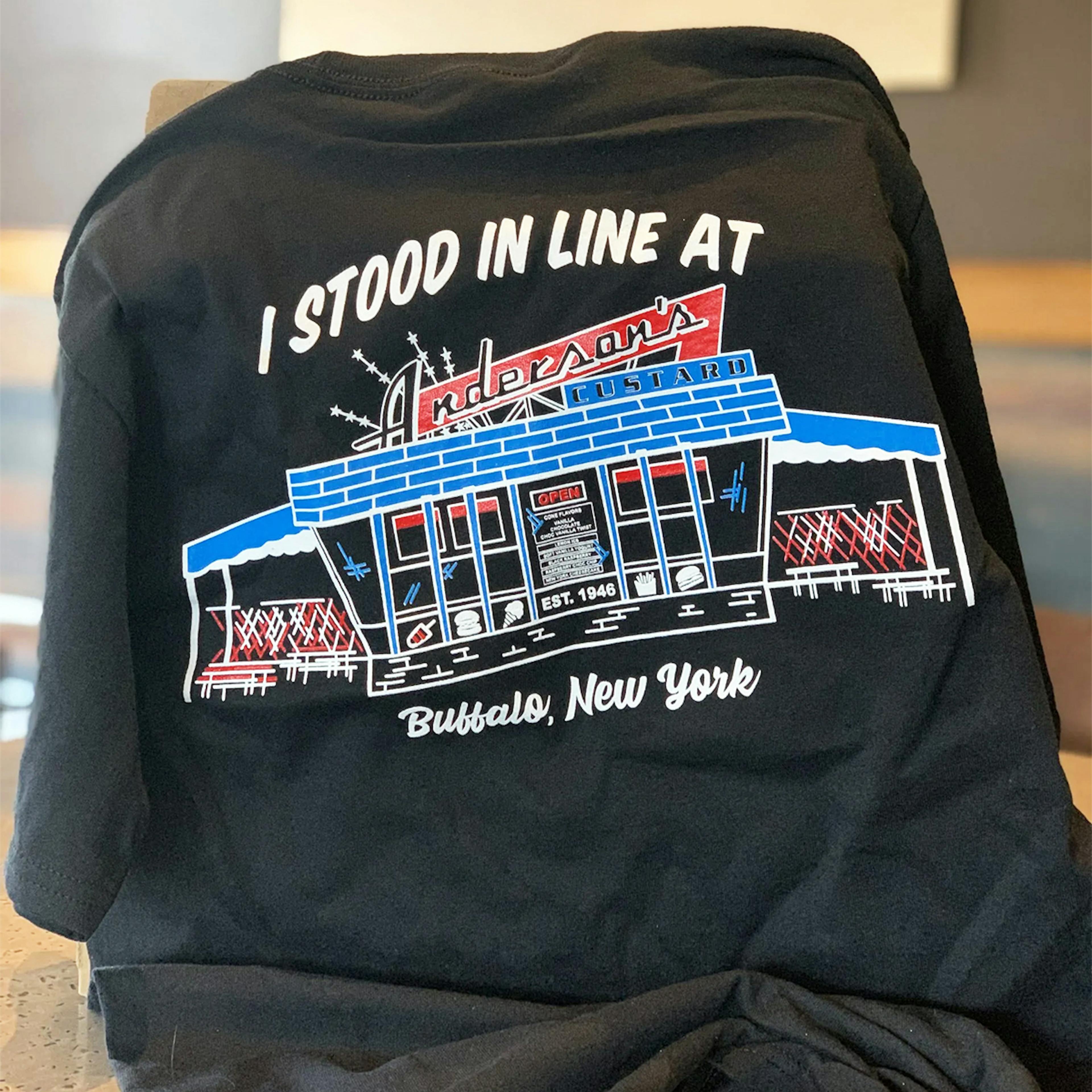 "I Stood In Line at Anderson's" T-Shirt by Anderson's Frozen Custard