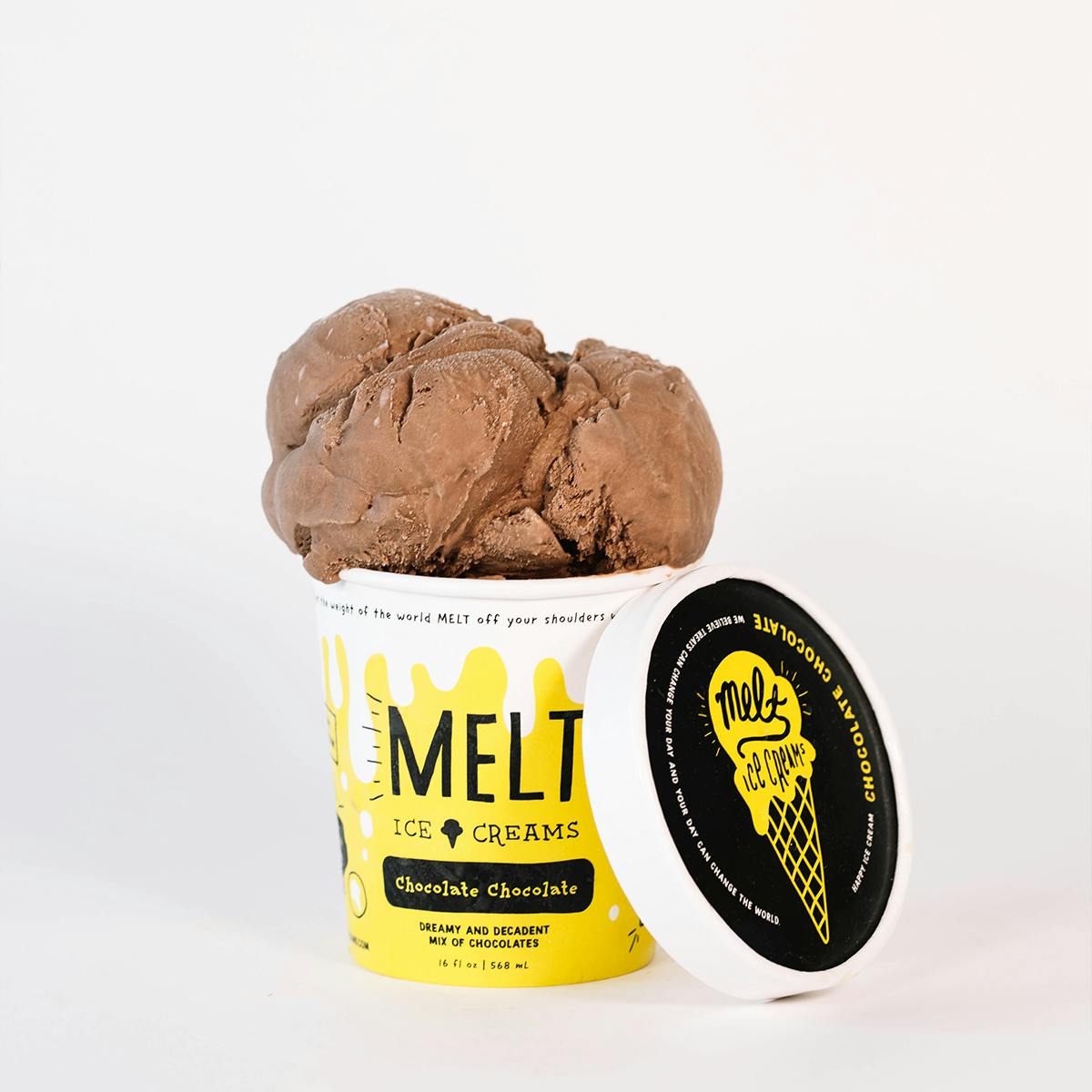 Chocolate Chocolate Ice Cream - 6 Pints by MELT Ice Creams