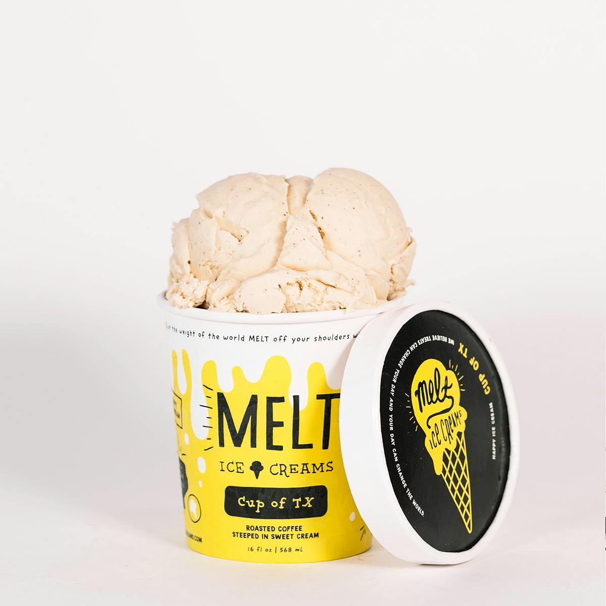 Cup of Texas Coffee Ice Cream - 6 Pints by MELT Ice Creams
