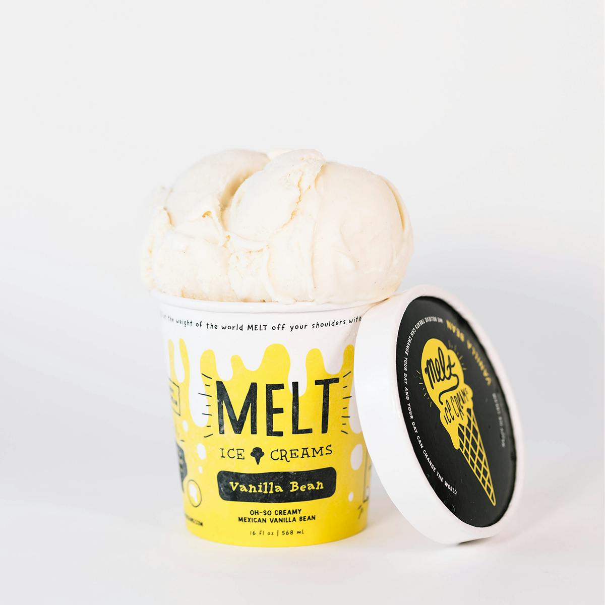 Vanilla Bean Ice Cream - 6 Pints by MELT Ice Creams