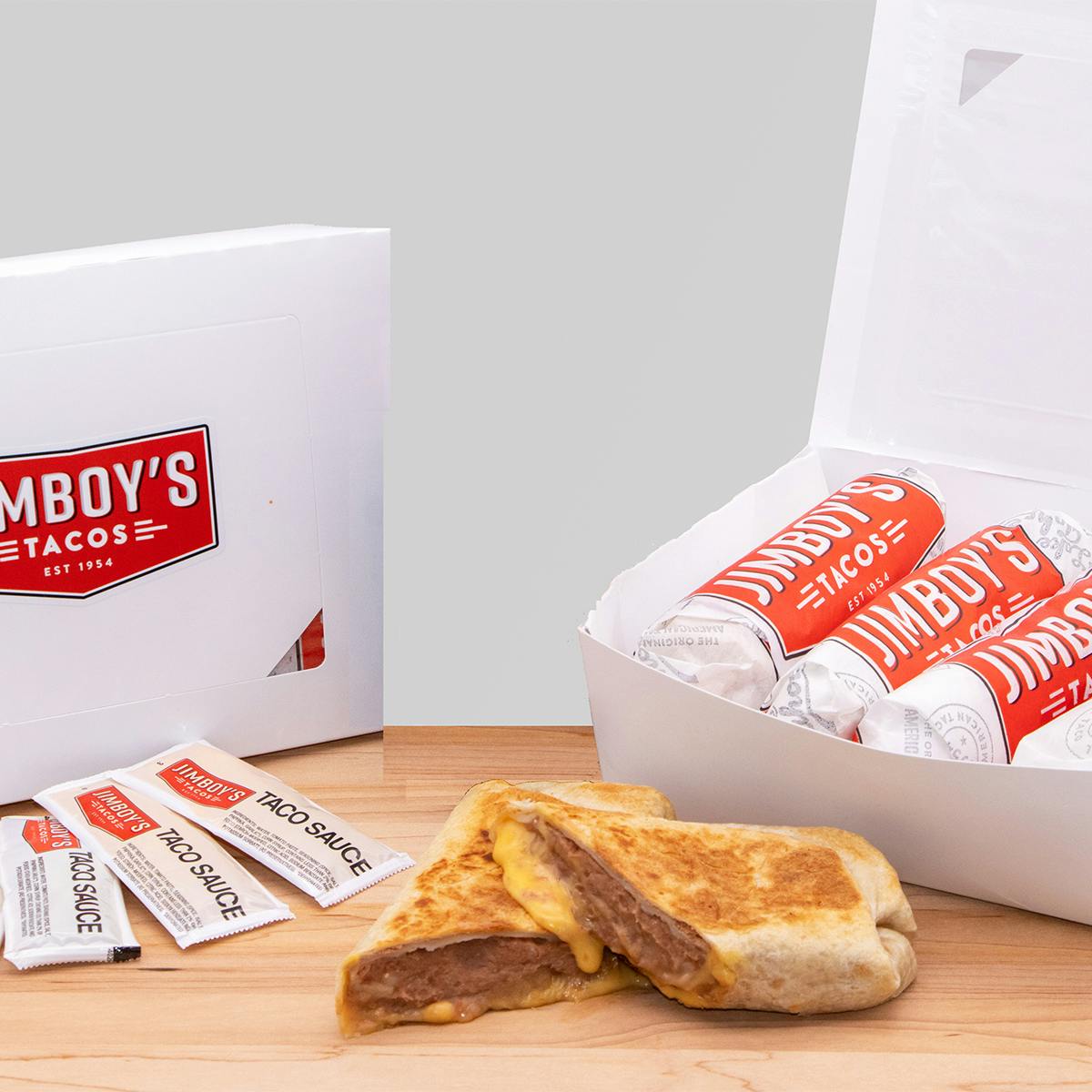 Bean & Cheese Burritos - 8 Pack by Jimboy's Tacos