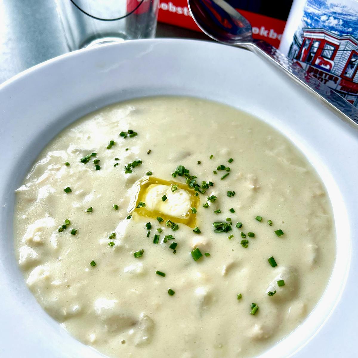 Clam Chowder + Lobster Bisque Combo - 4 Qts by The Lobster Pot - Alternate image 1