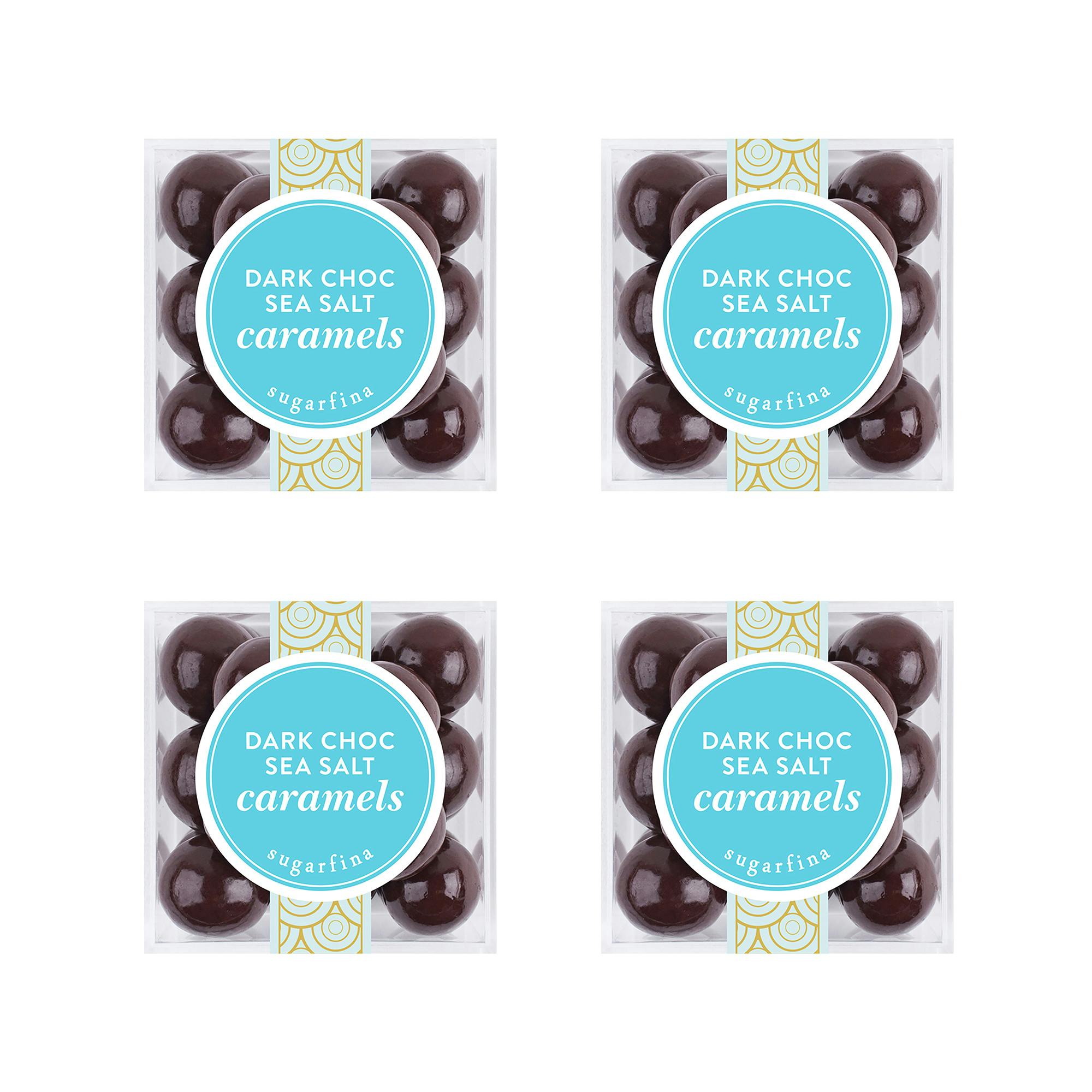 Dark Chocolate Sea Salt Caramels - 4 Pack by Sugarfina - Alternate image 1
