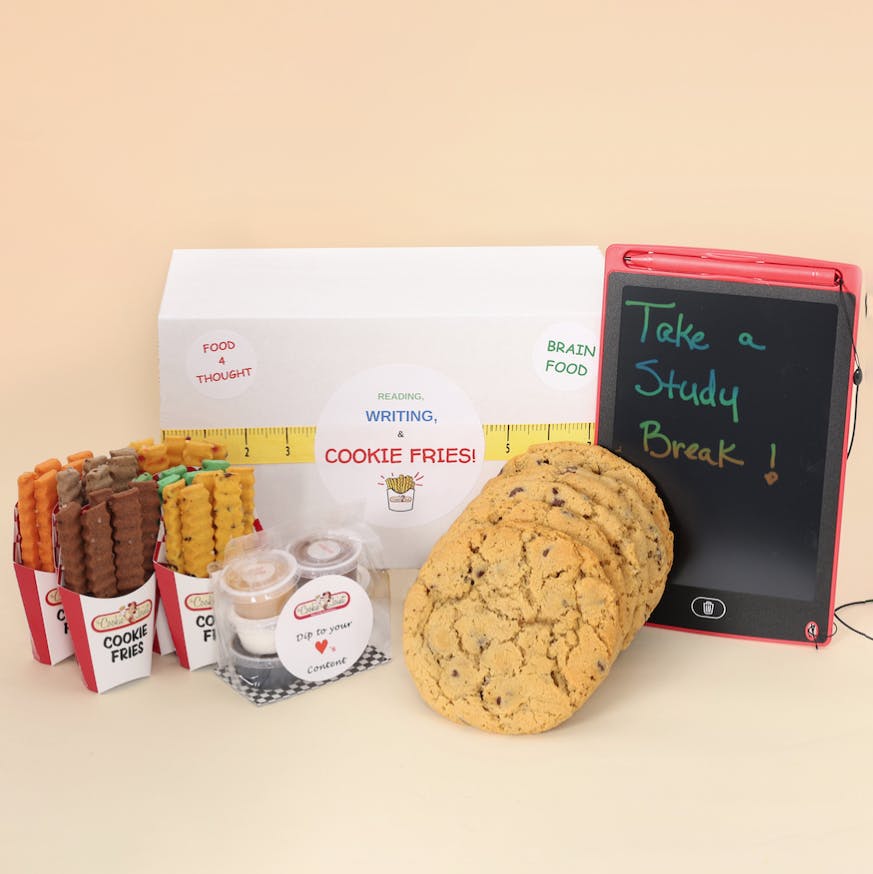 "School Survival Kit" Cookie Fries + Gourmet Cookies + Tablet by The Cookie Joint